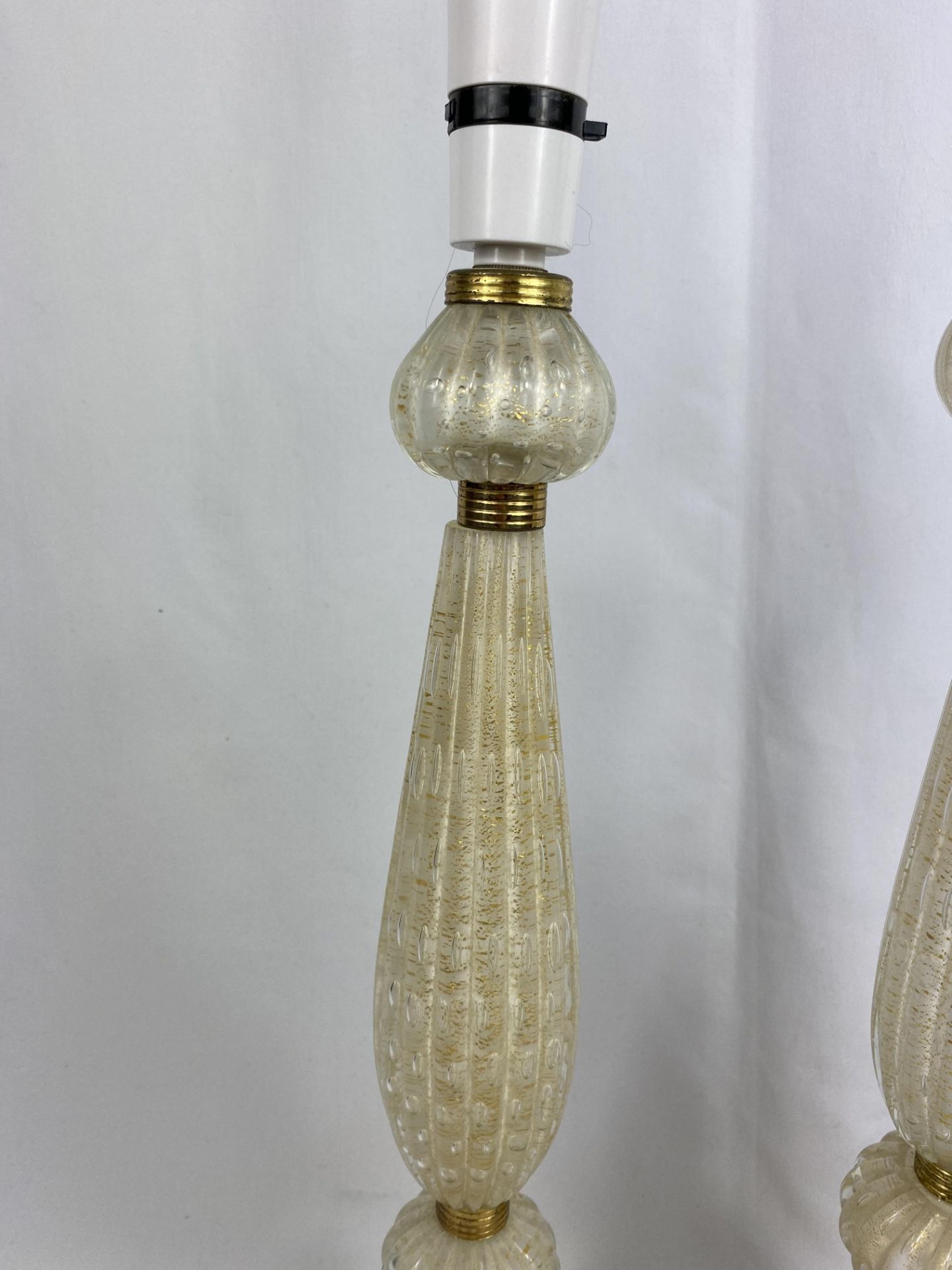 Pair of Barovier & Toso style Murano glass table lamps - Image 5 of 6