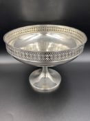 Walker & Hall silver galleried fruit bowl