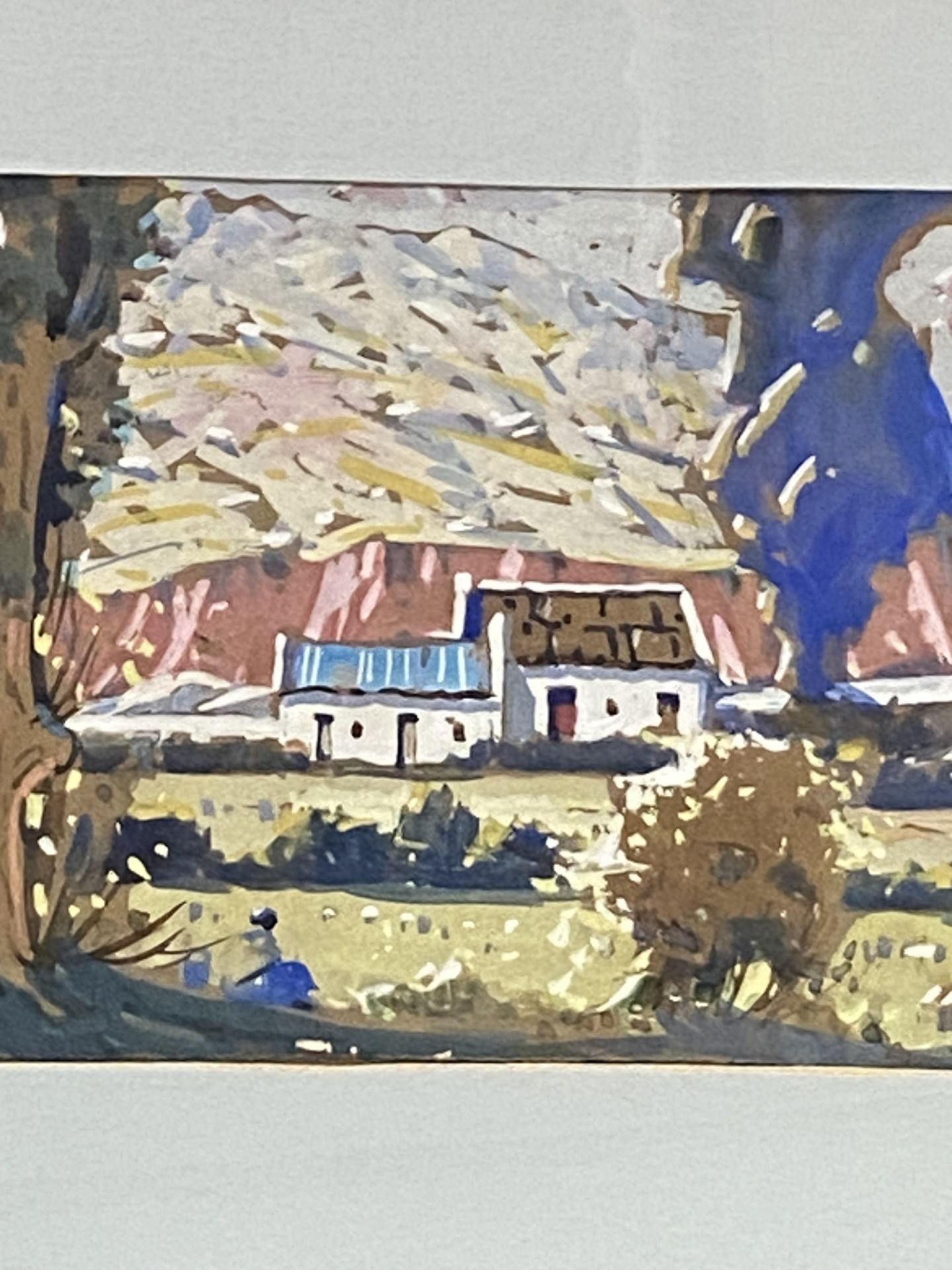 Sydney Carter (South African 1874-1945), framed and glazed watercolour of a house in Africa - Image 3 of 4