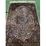 Handmade silk rug