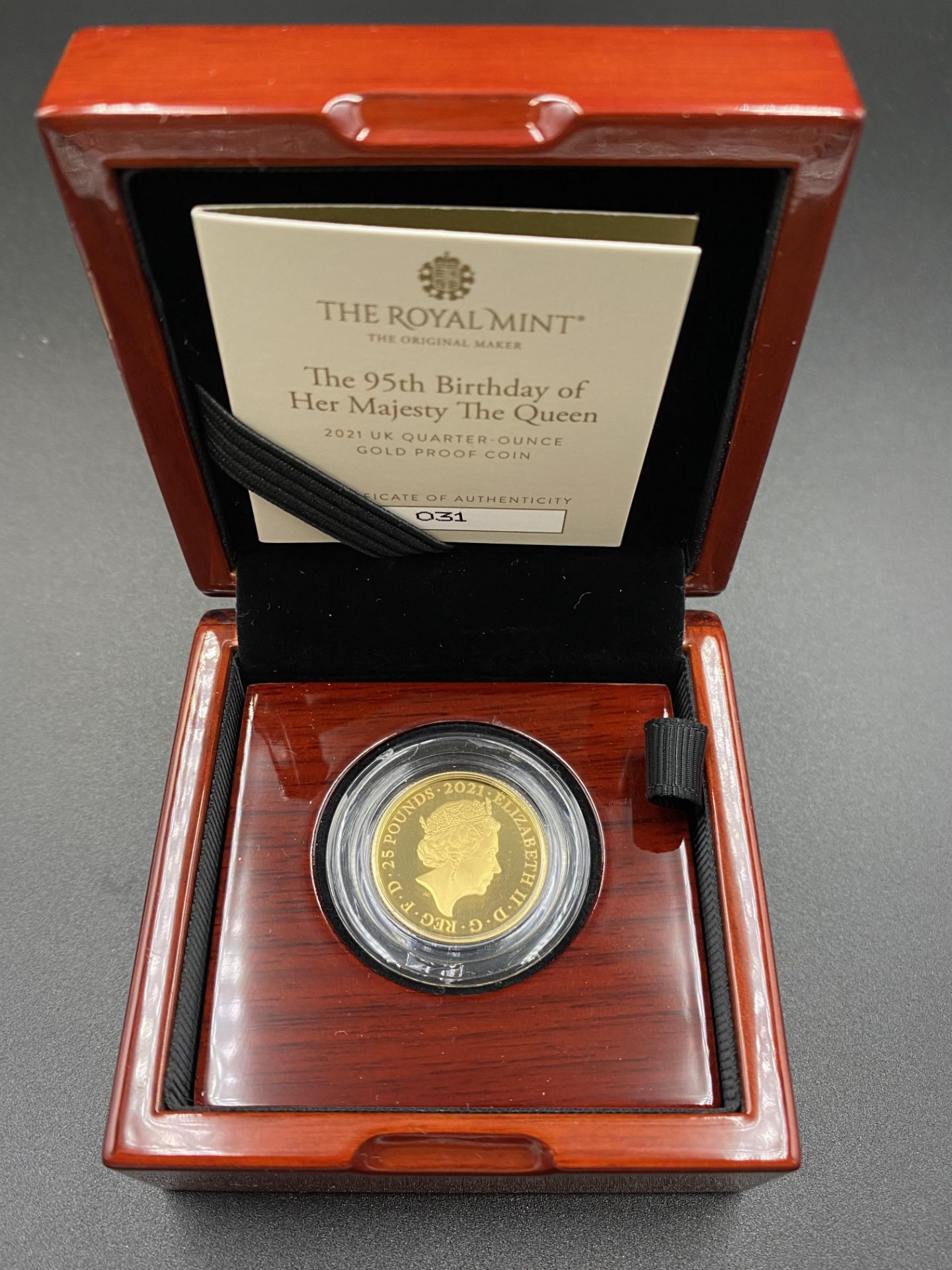 Royal Mail limited edition 2021 quarter ounce gold coin