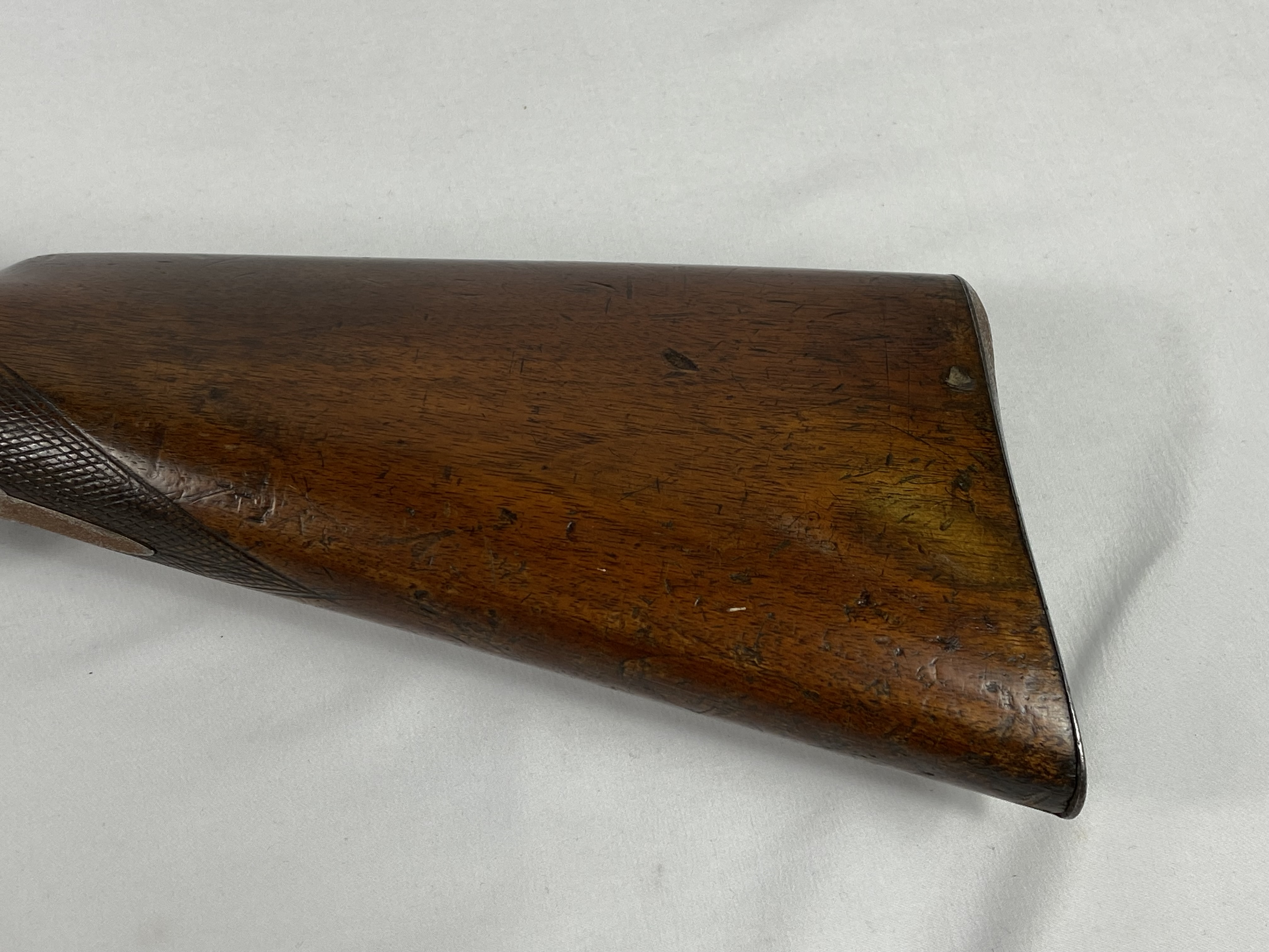 19th century muzzle loading side by side shotgun - Image 7 of 7