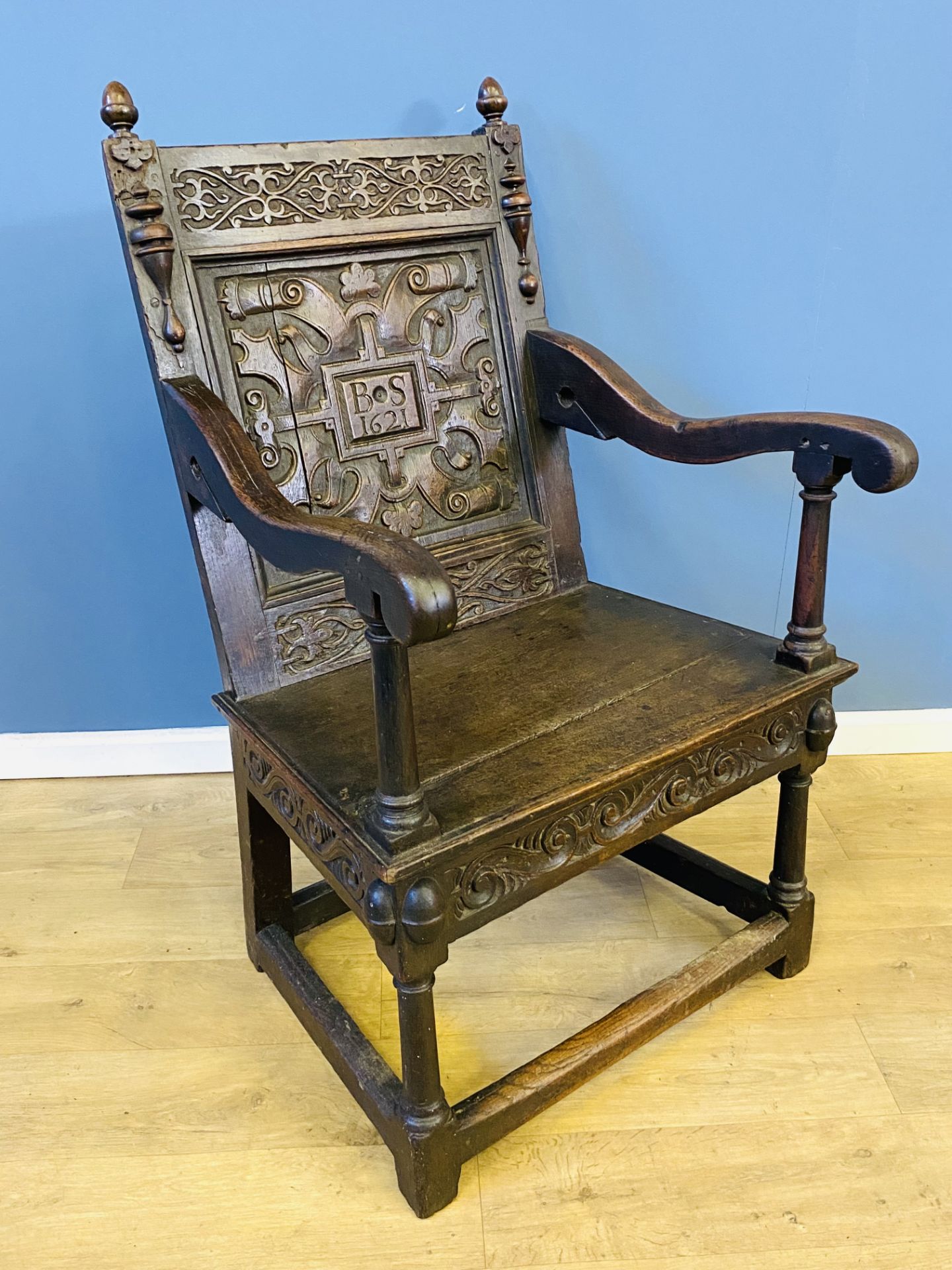 17th century oak armchair - Bild 4 aus 4