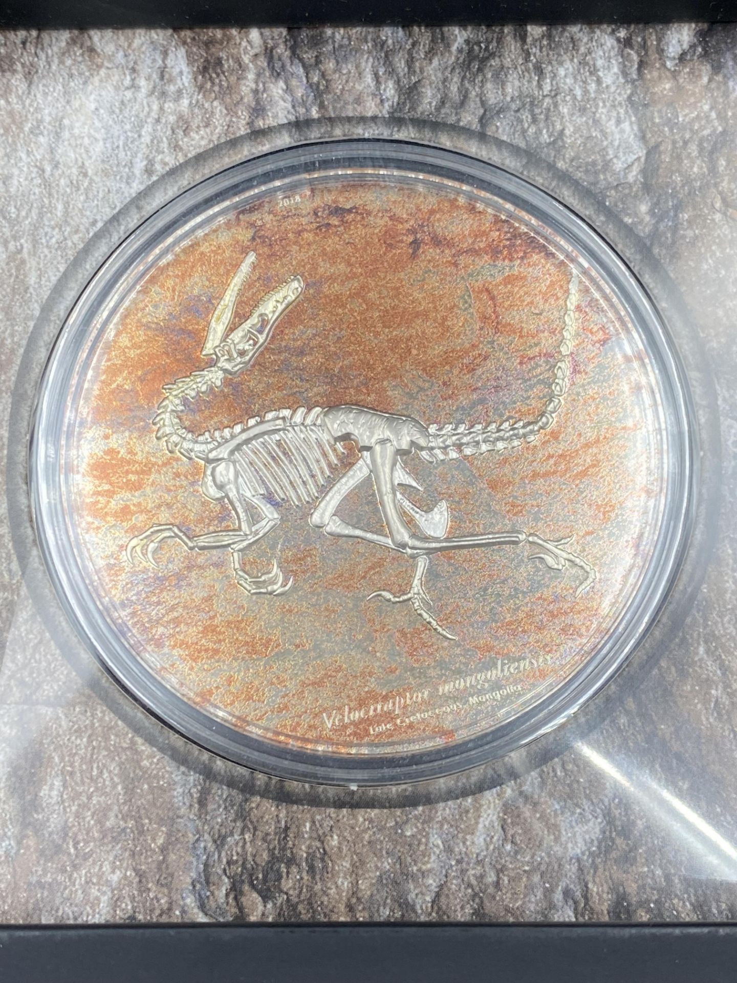 Smart Minting Mongol Bank Prehistoric Beasts 2000 togrog 3oz silver coin - Image 3 of 4