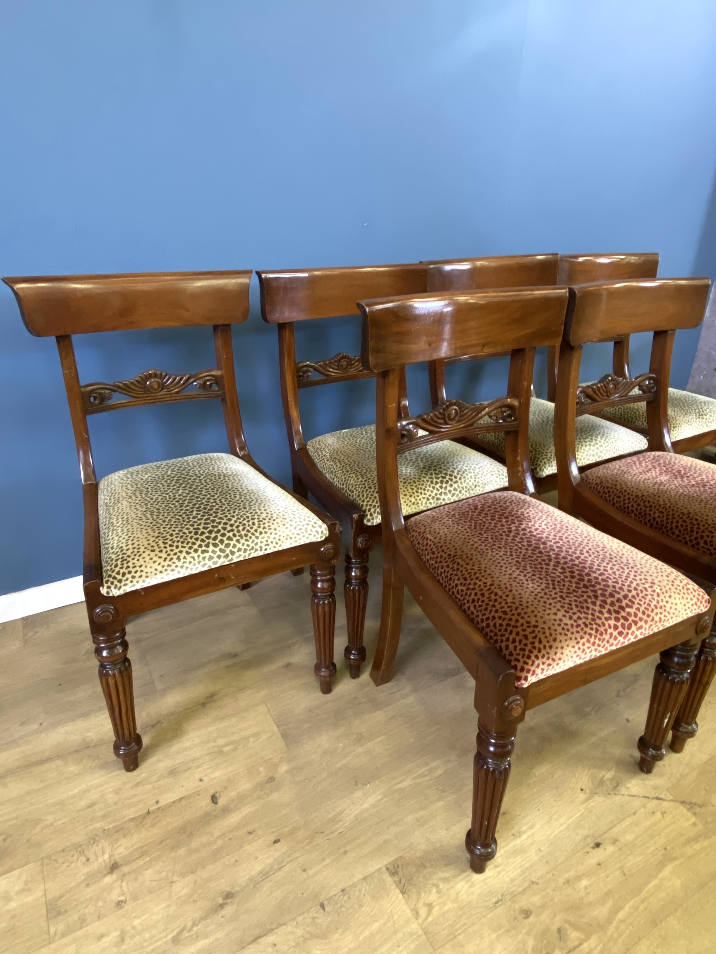 Six Victorian mahogany dining chairs - Image 3 of 3