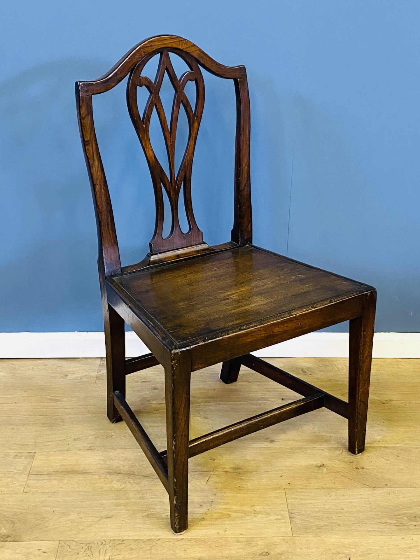 Georgian mahogany splat back chair - Image 4 of 4