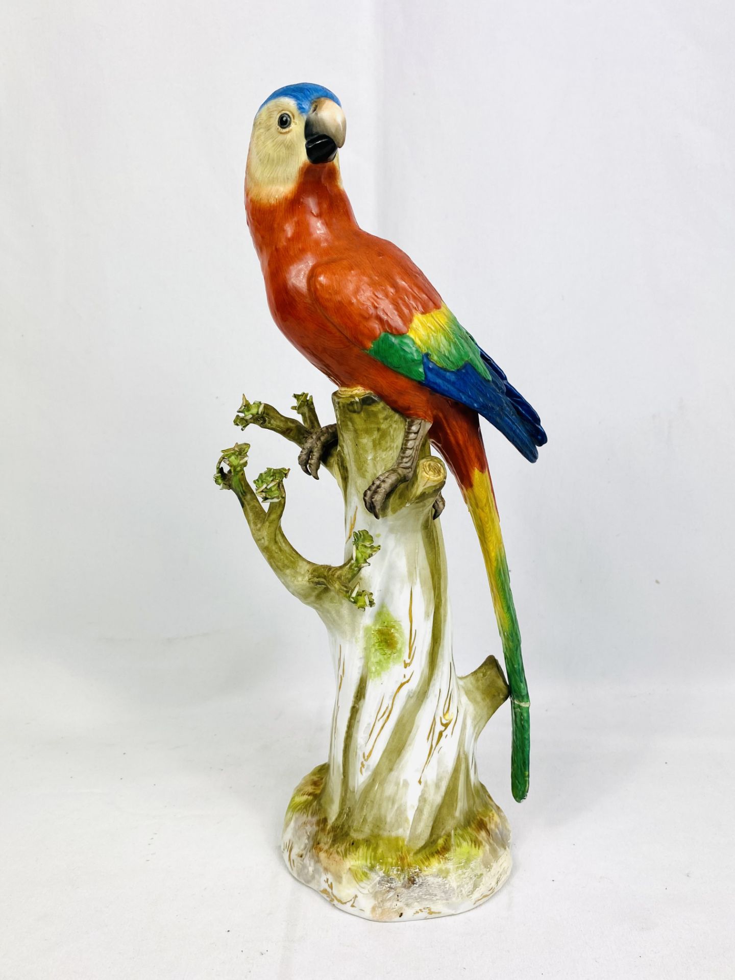 Meissen model of a parrot