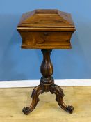 Victorian rosewood teapoy