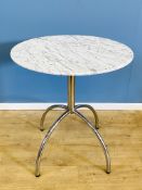 Contemporary marble topped table