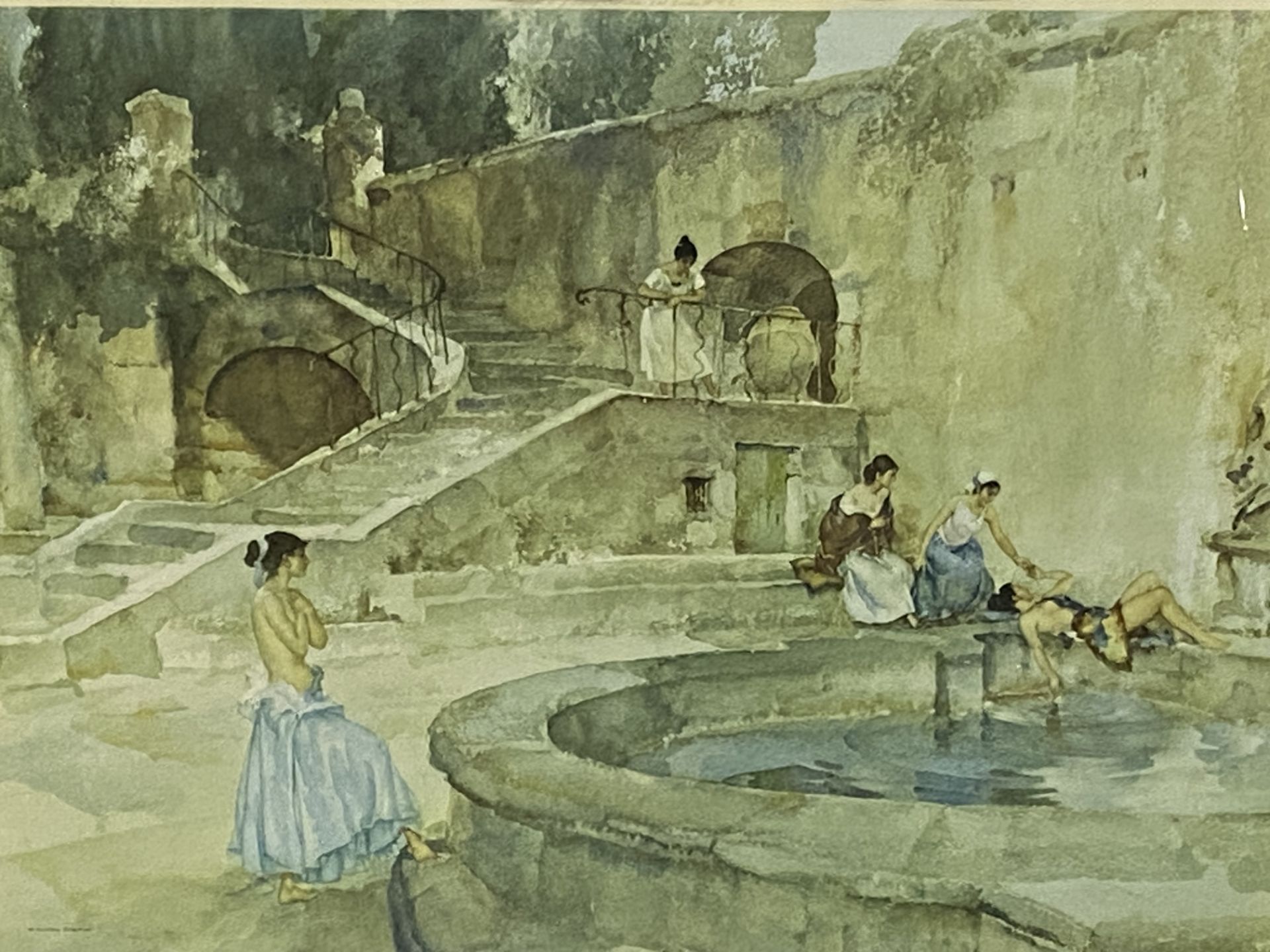 Framed and glazed print by Sir William Russell Flint