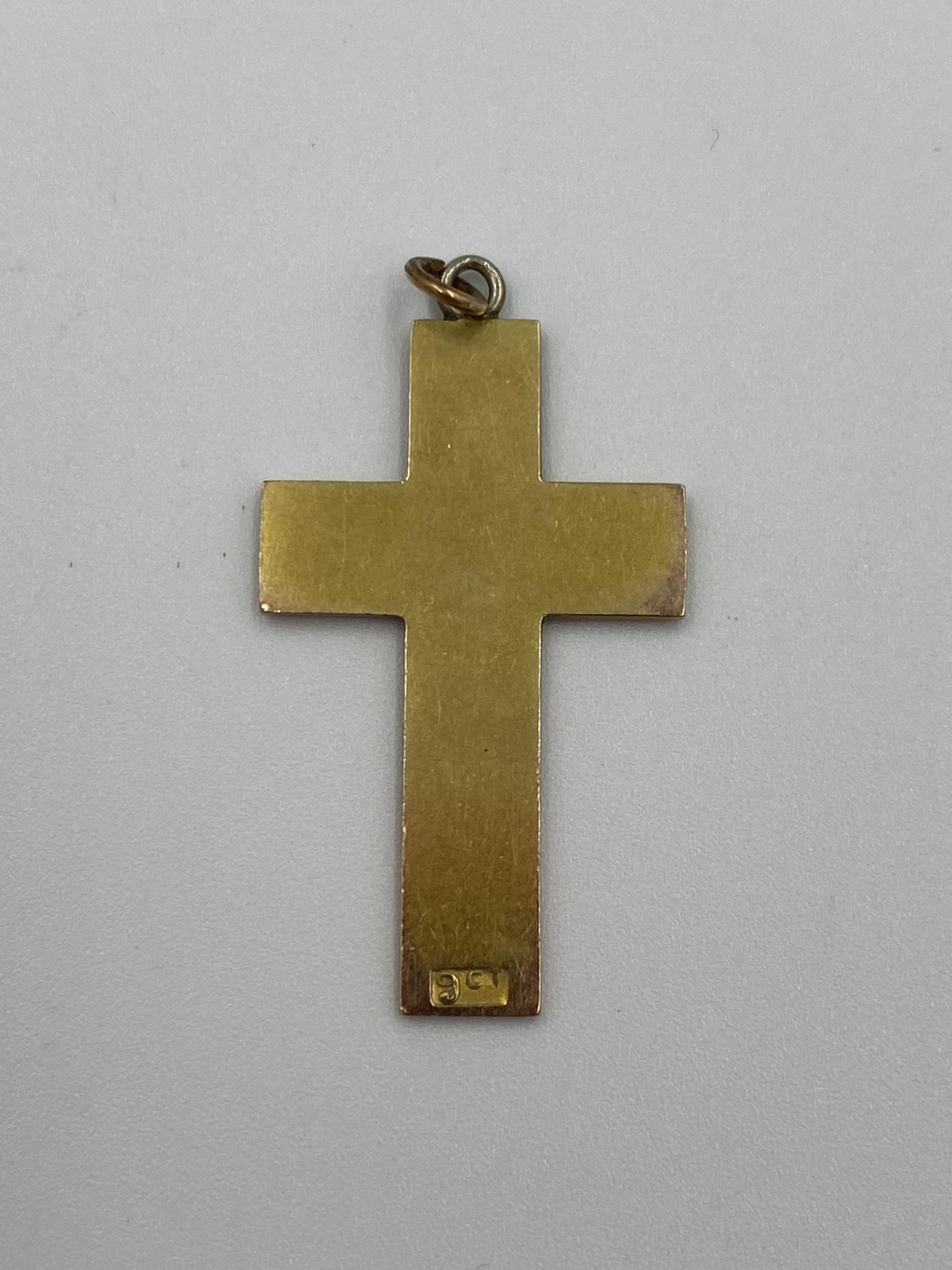 9ct gold cross - Image 3 of 3