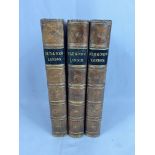 Three half bound volumes of Old and New London by Walter Thornbury