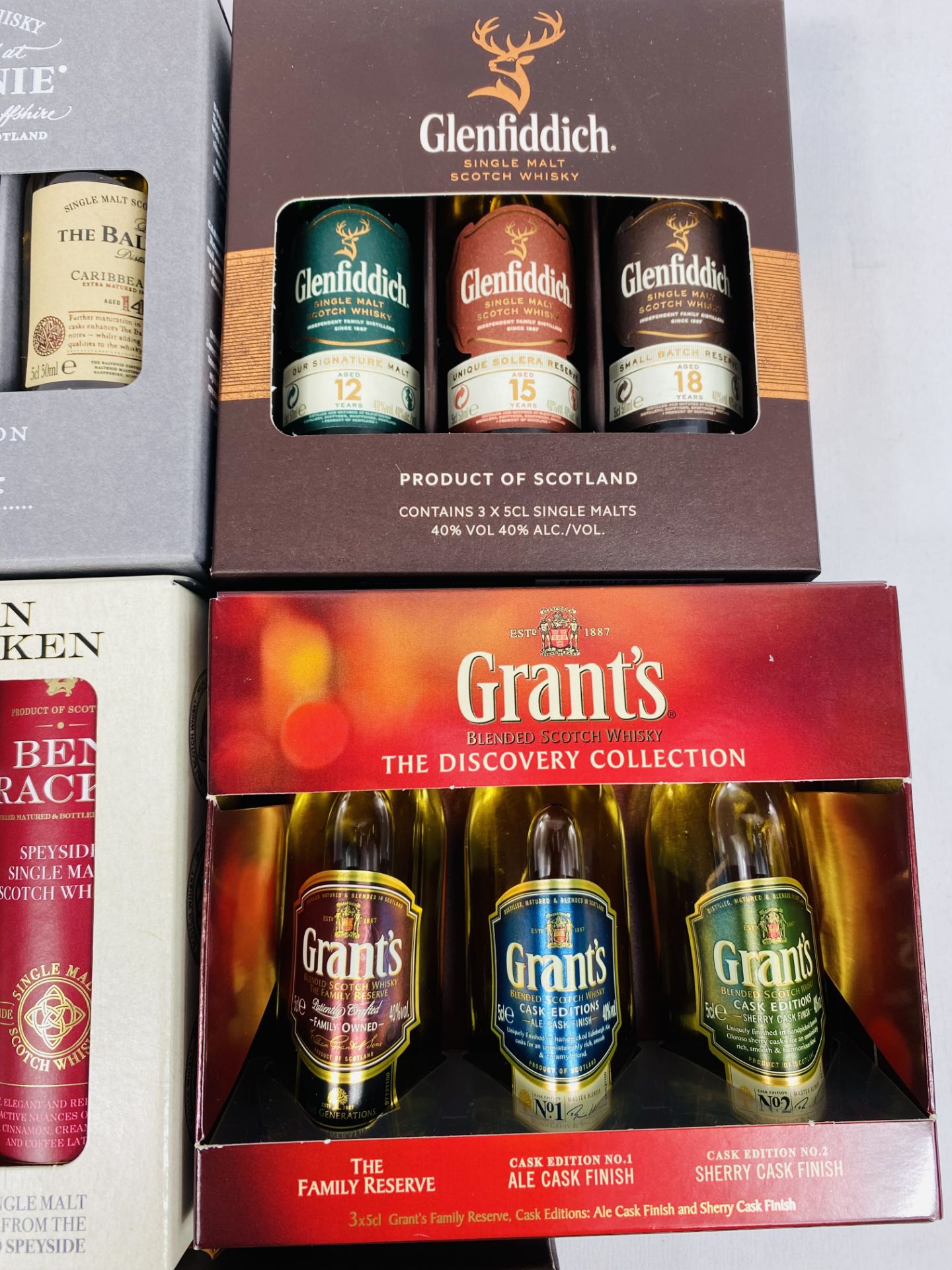 Five presentation boxes of whisky miniatures. - Image 3 of 4