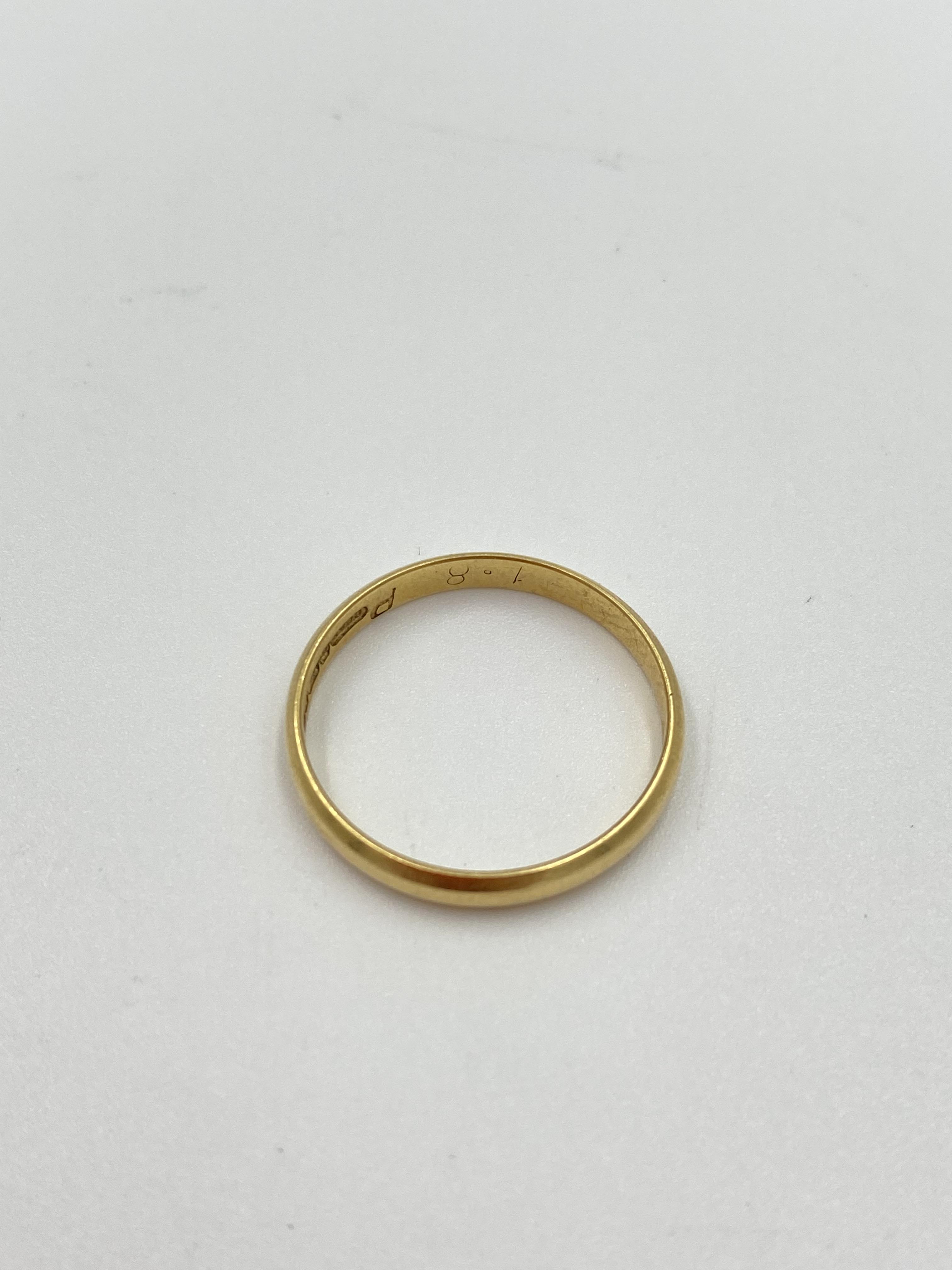 18ct gold band - Image 3 of 3