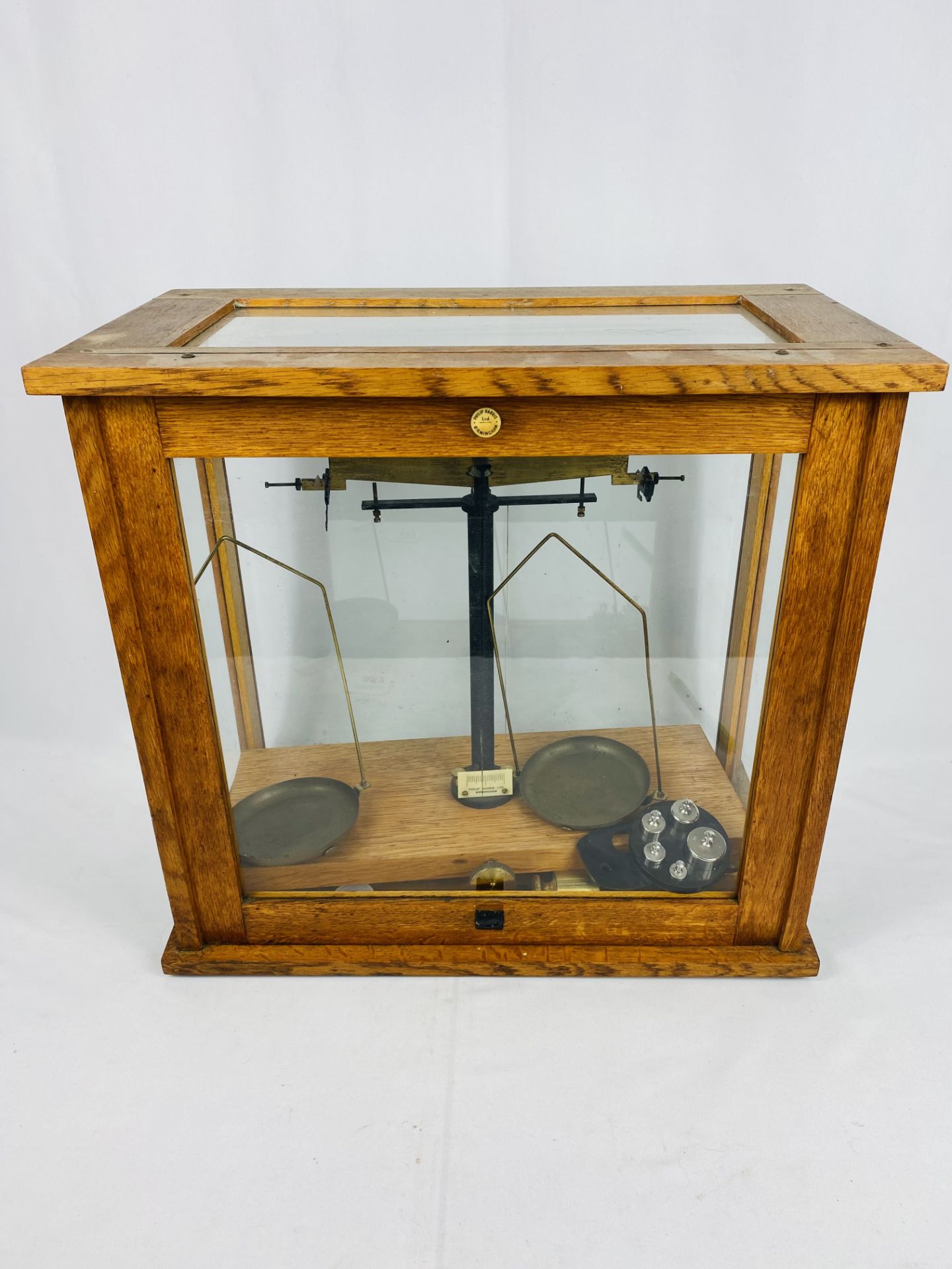 A set of balance scales by Philip Harris of Birmingham - Image 4 of 4
