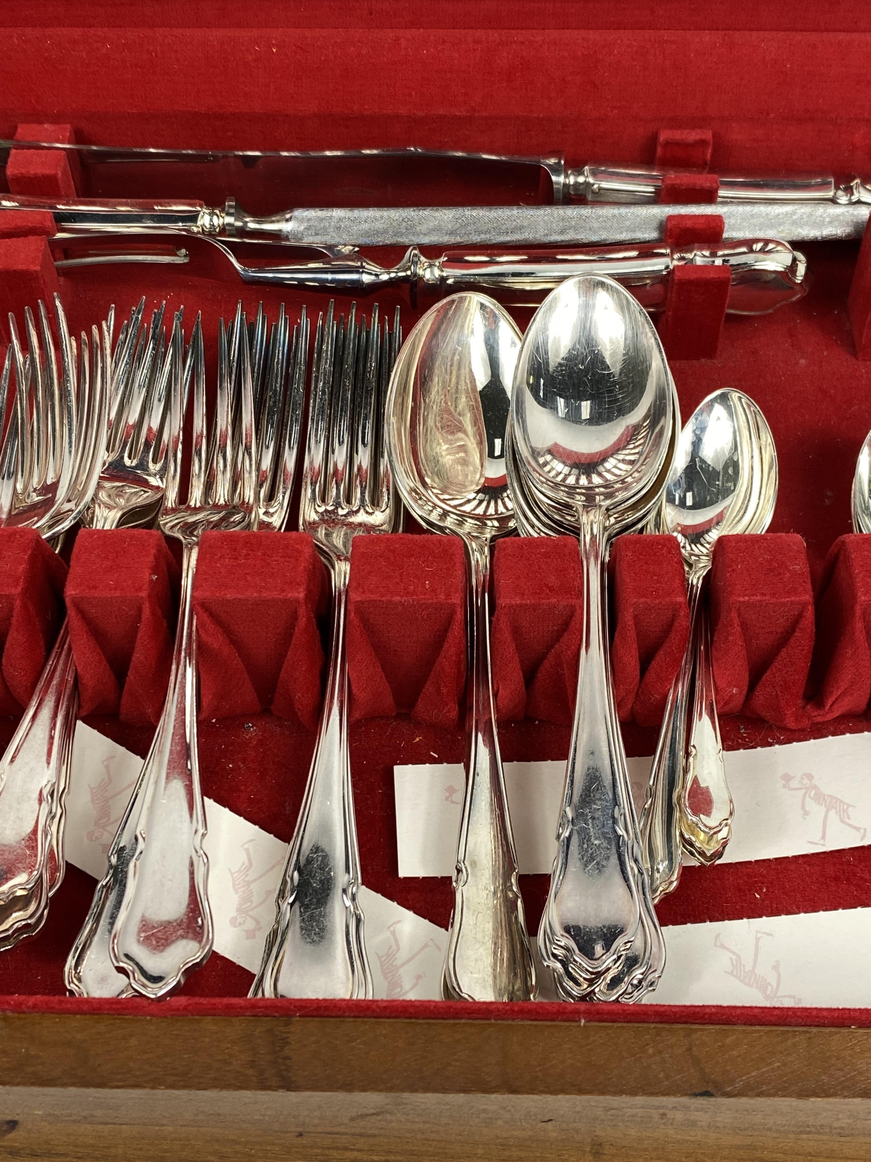 Flexfit canteen of silver plate cutlery - Image 5 of 7