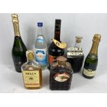 70cl bottle of Taylor's Ruby Port and other bottles