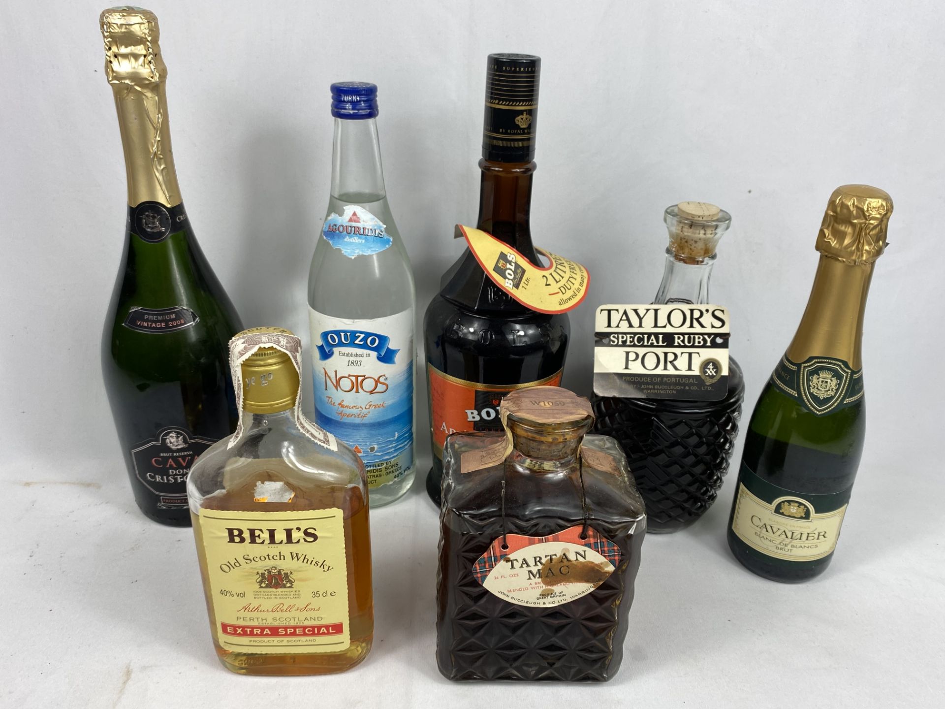 70cl bottle of Taylor's Ruby Port and other bottles