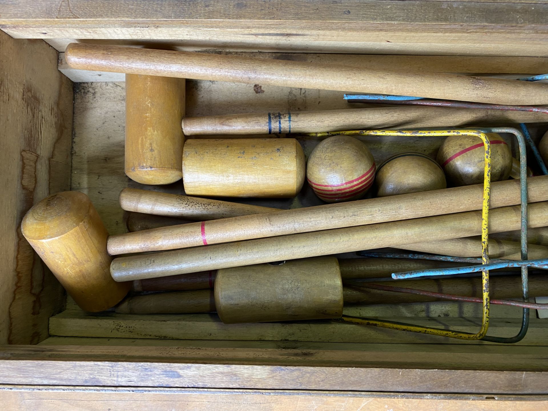 Child's wood croquet set - Image 4 of 5