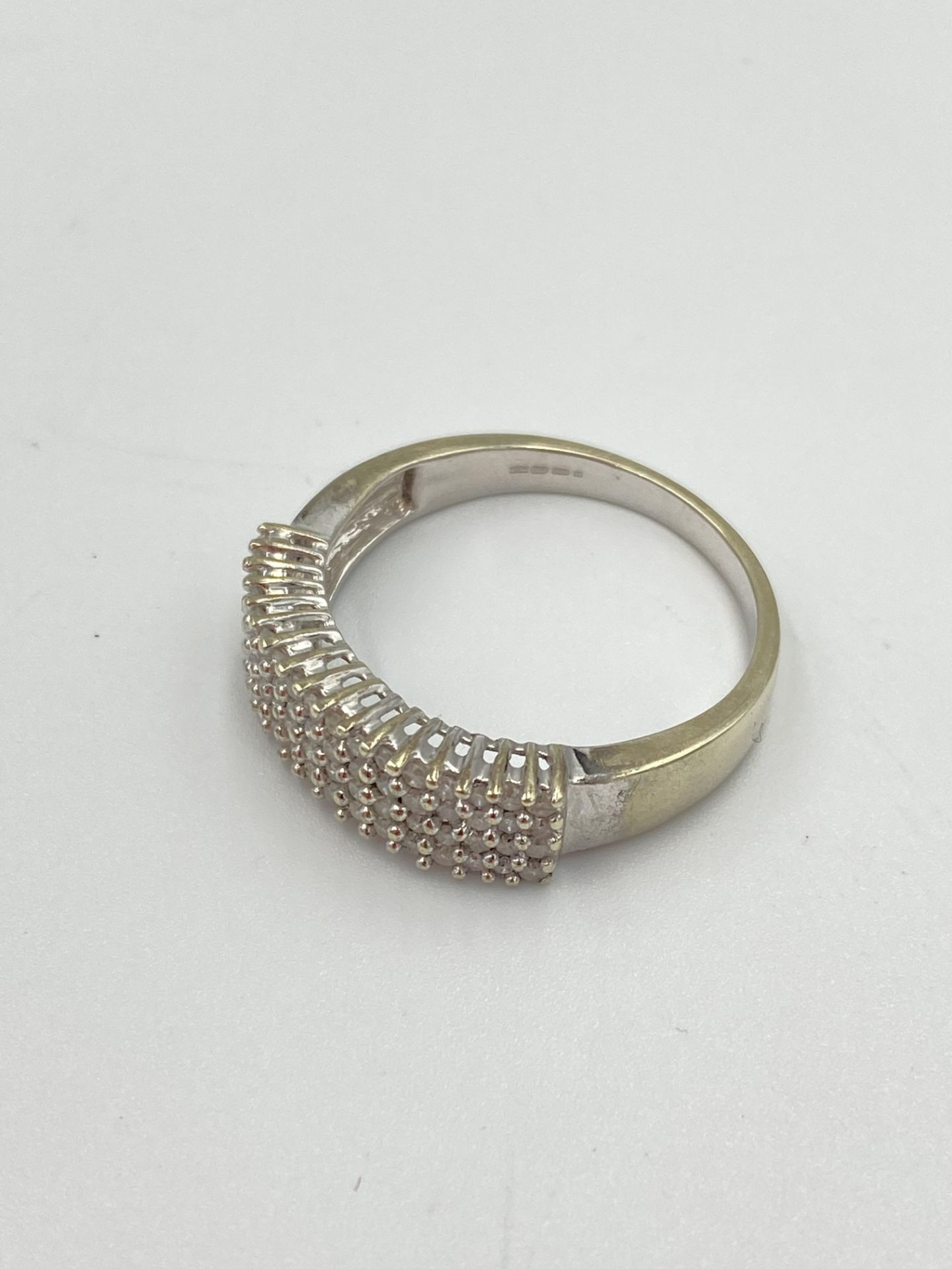 9ct white gold and diamond ring - Image 2 of 6