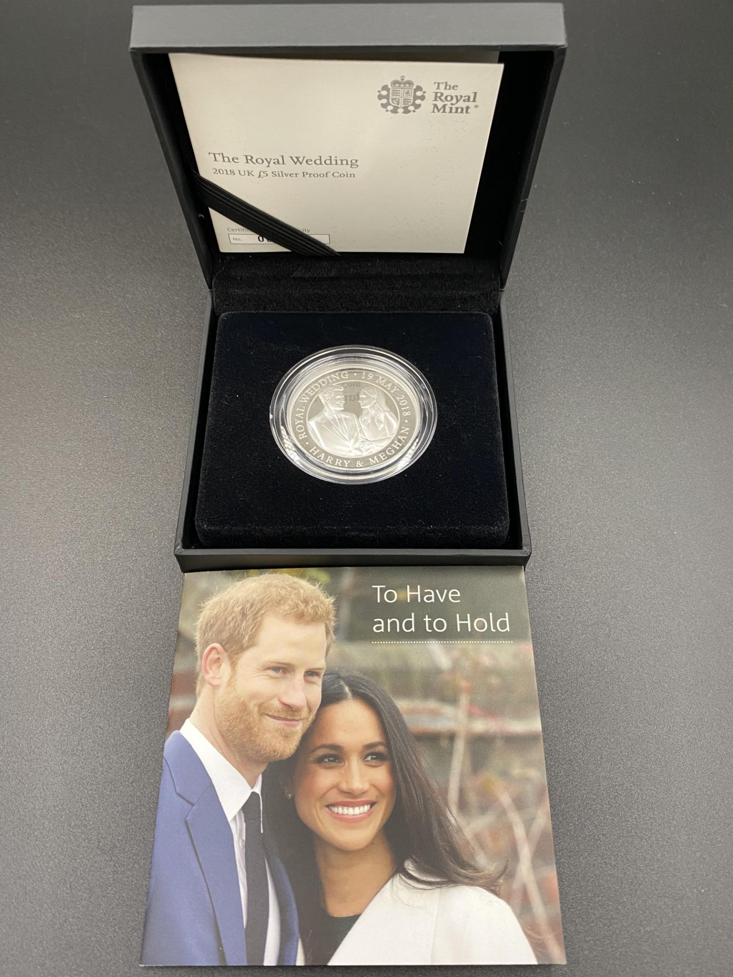 Royal Mint Royal Wedding 2018 £5 silver proof coin - Image 5 of 5