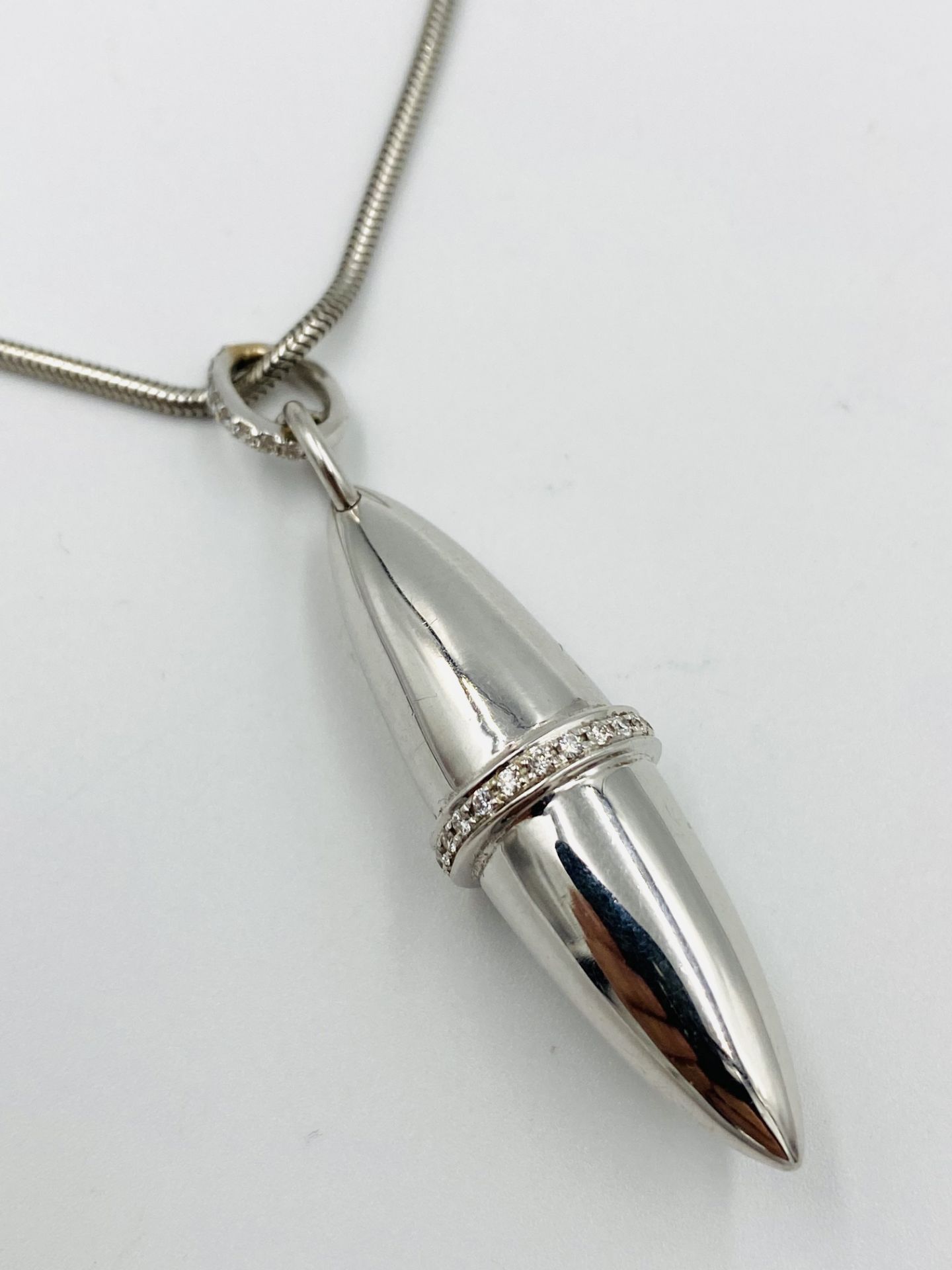 Boodles diamond pendant on white gold chain - Image 5 of 6