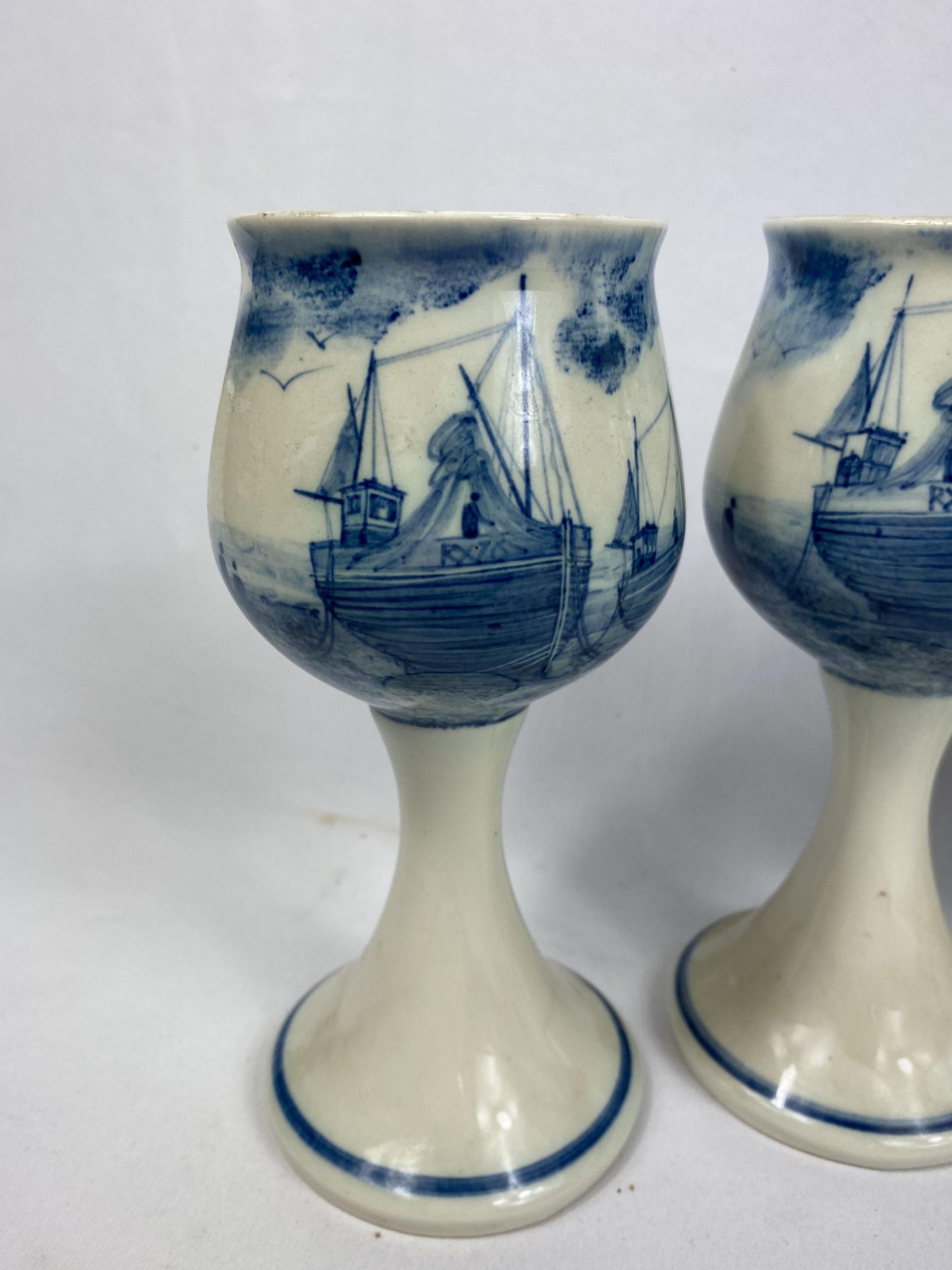 Six Iden Pottery goblets - Image 2 of 6