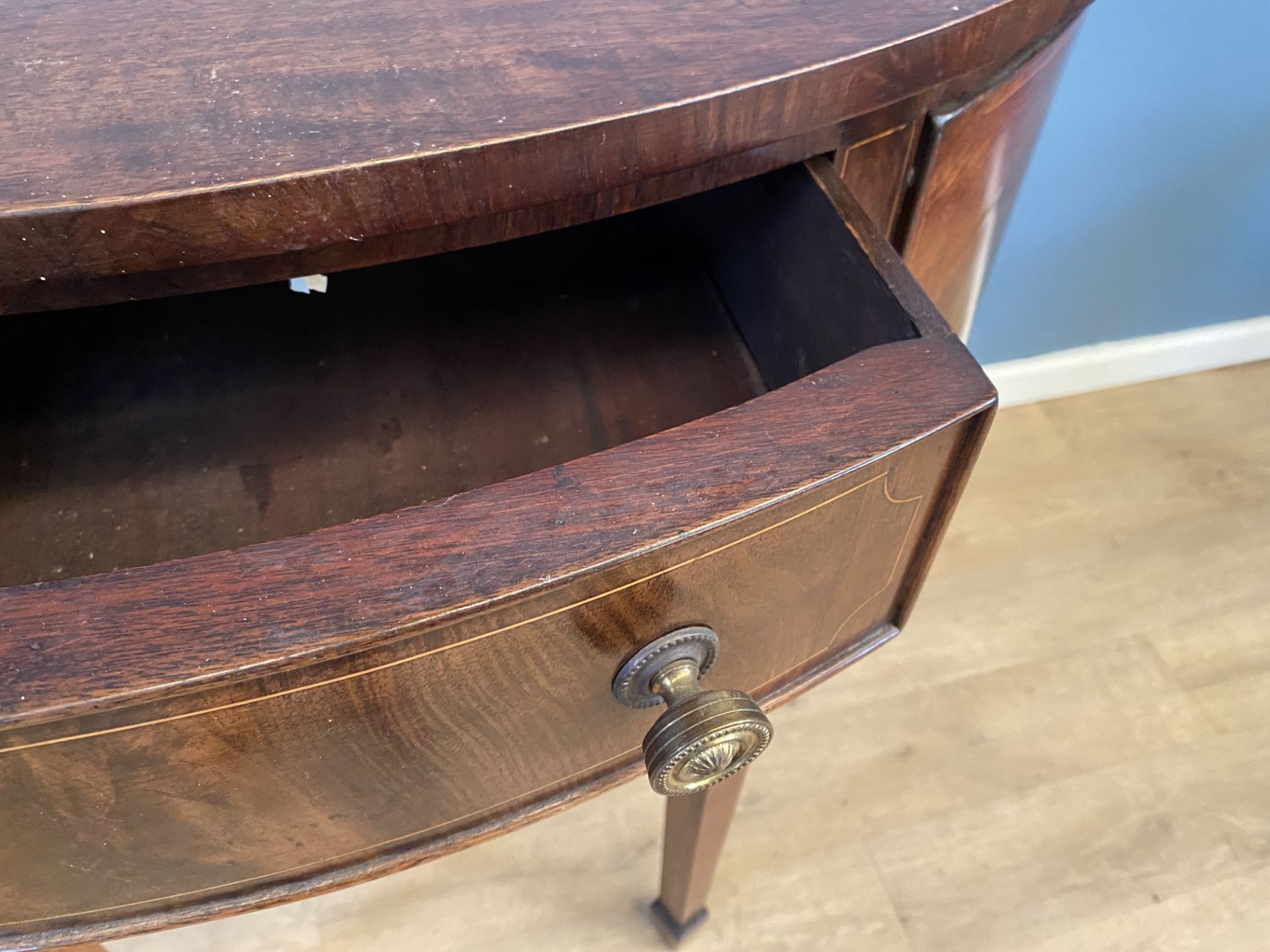 Mahogany demi lune sideboard - Image 2 of 3