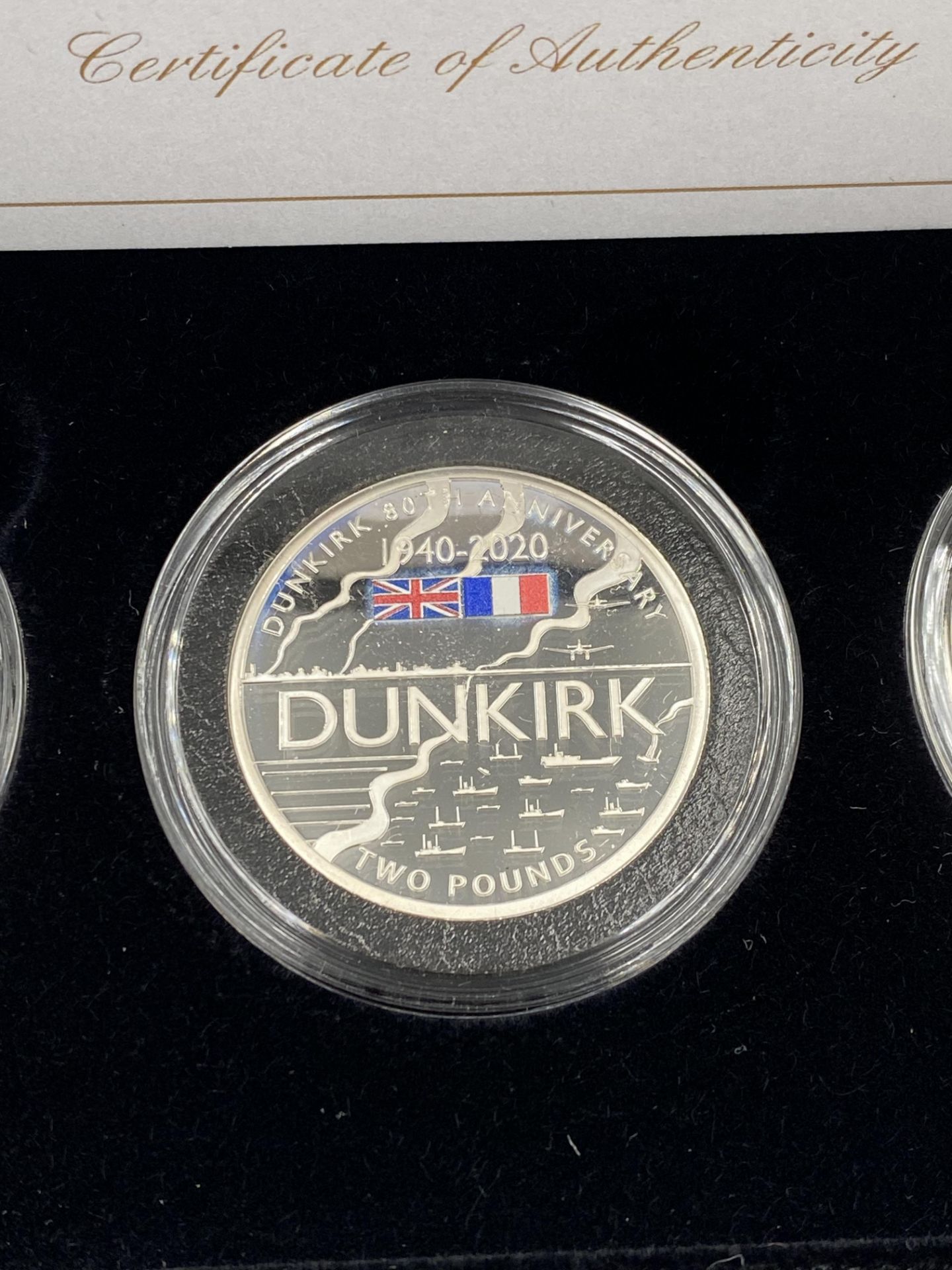 Jubilee mint 80th Anniversary of Dunkirk silver proof coin collection - Image 3 of 5