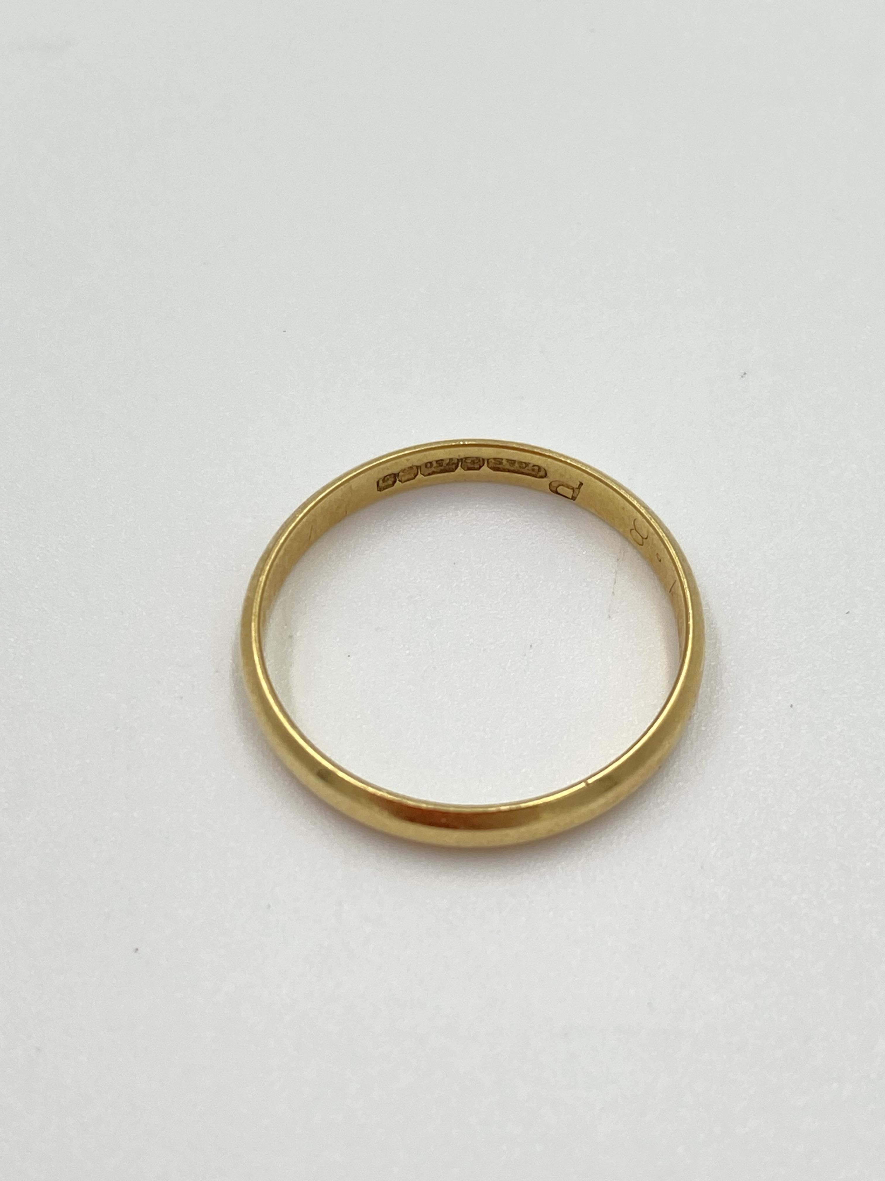 18ct gold band