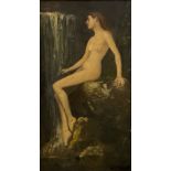 Oil on canvas of a nude