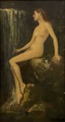 Oil on canvas of a nude