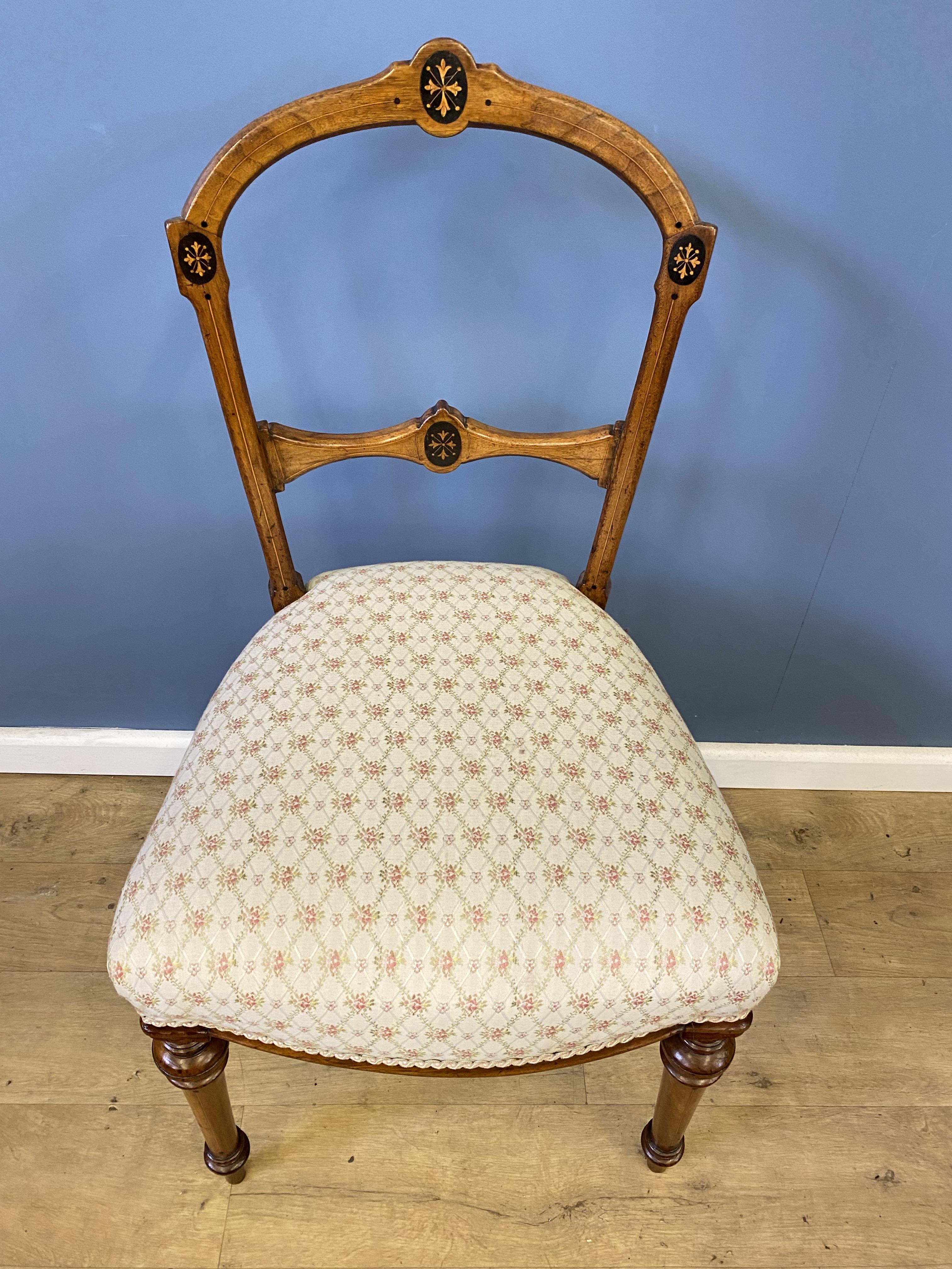 Mahogany balloon back bedroom chair