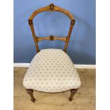 Mahogany balloon back bedroom chair