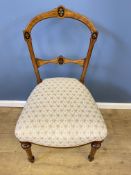 Mahogany balloon back bedroom chair