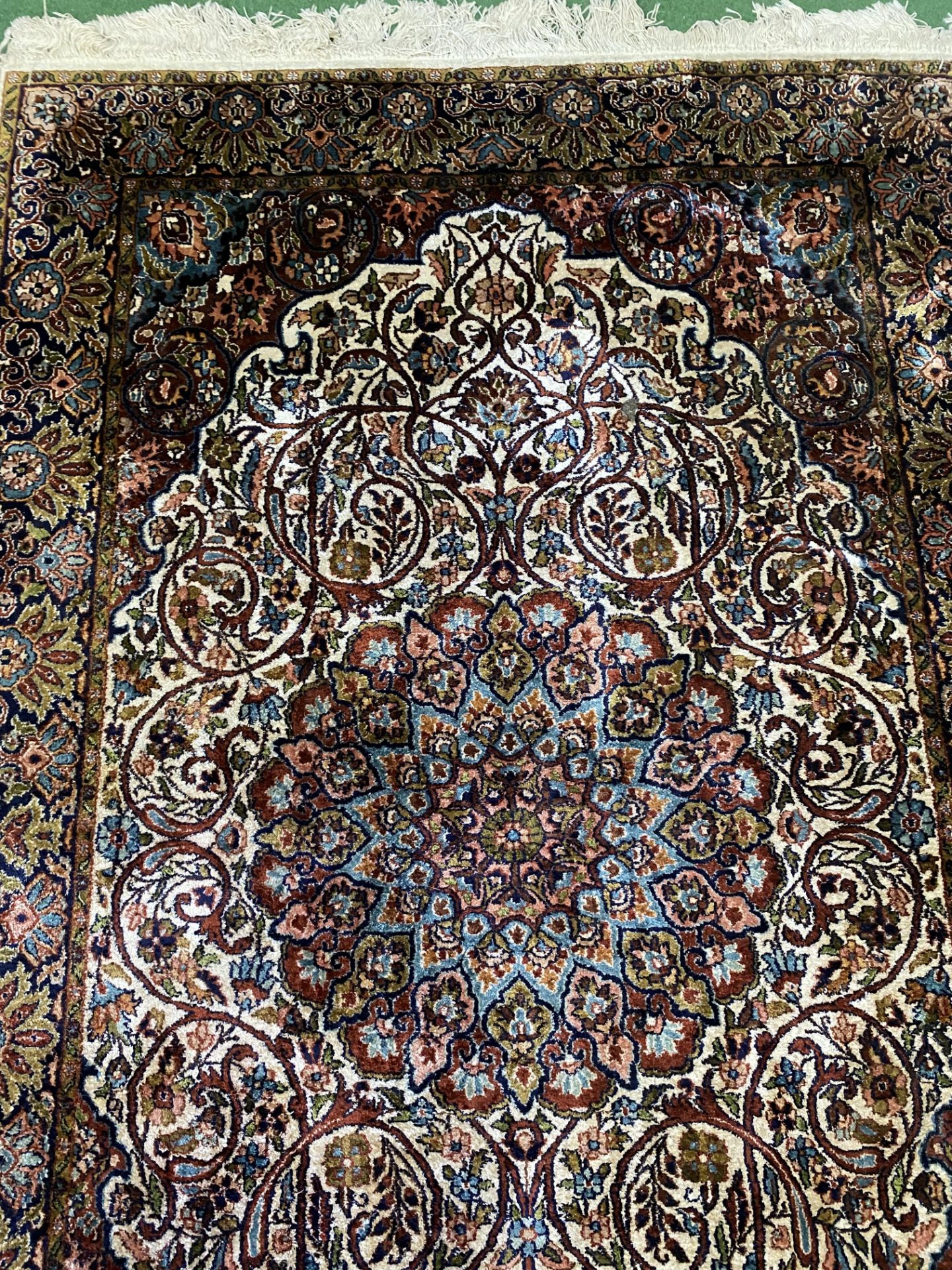 Handmade silk rug - Image 3 of 4