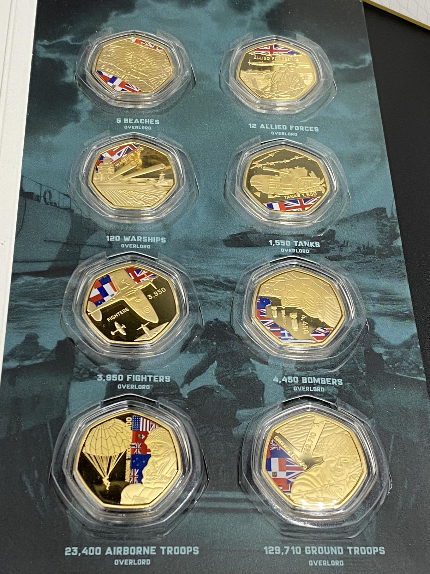 Queen's coronation 65th anniversary and Operation Overlord D-Day 75 coin collection - Image 3 of 10