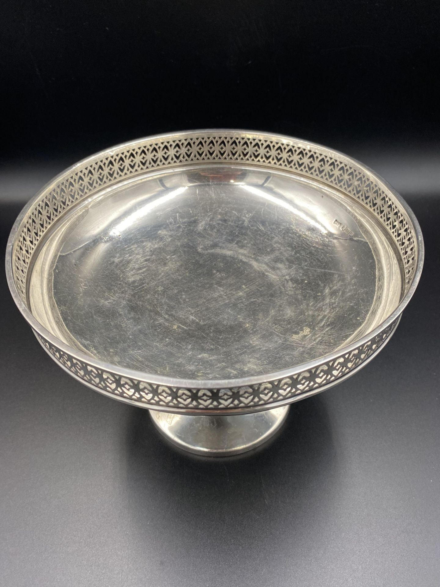 Walker & Hall silver galleried fruit bowl - Image 5 of 5
