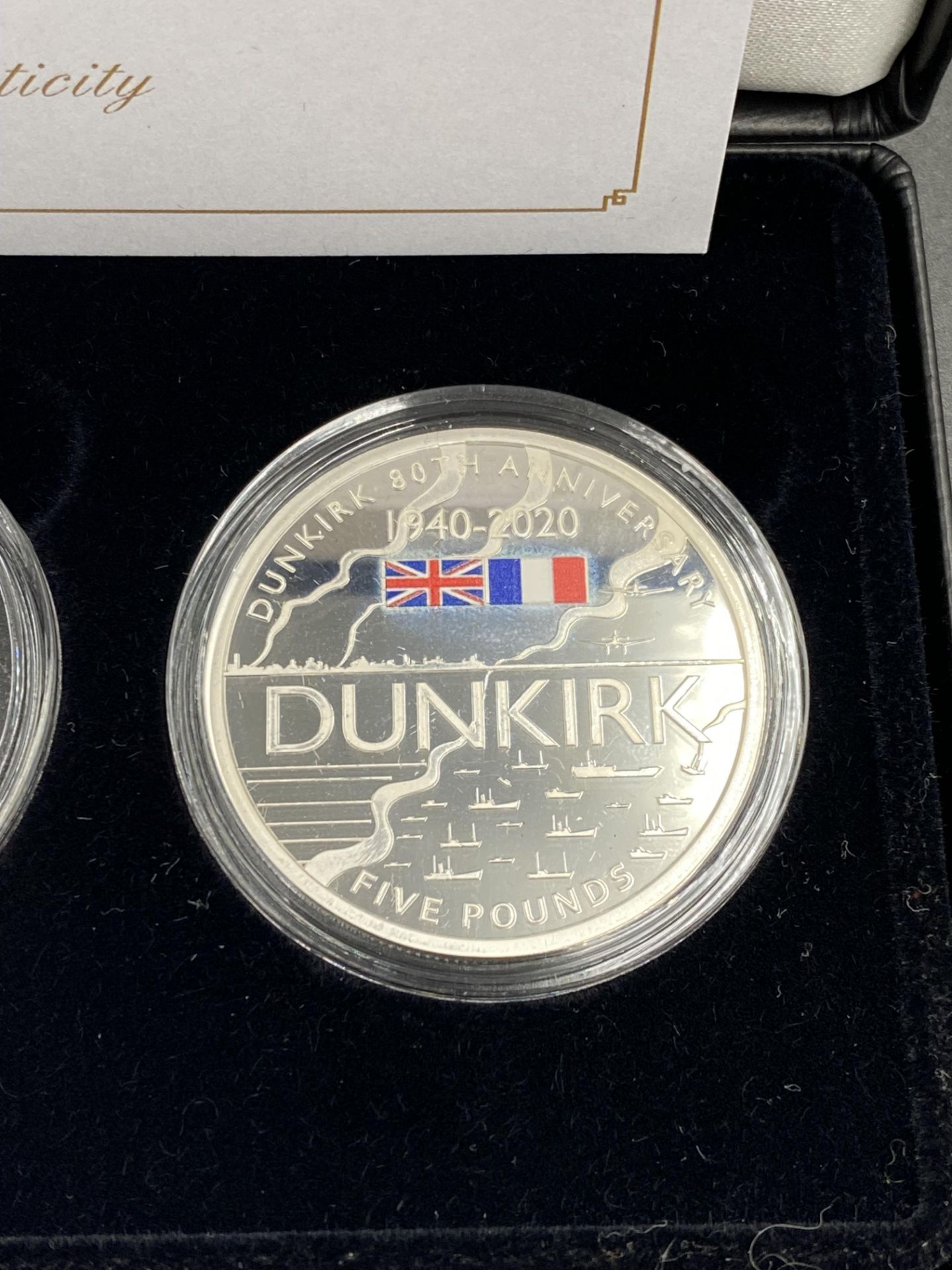 Jubilee mint 80th Anniversary of Dunkirk silver proof coin collection - Image 4 of 5