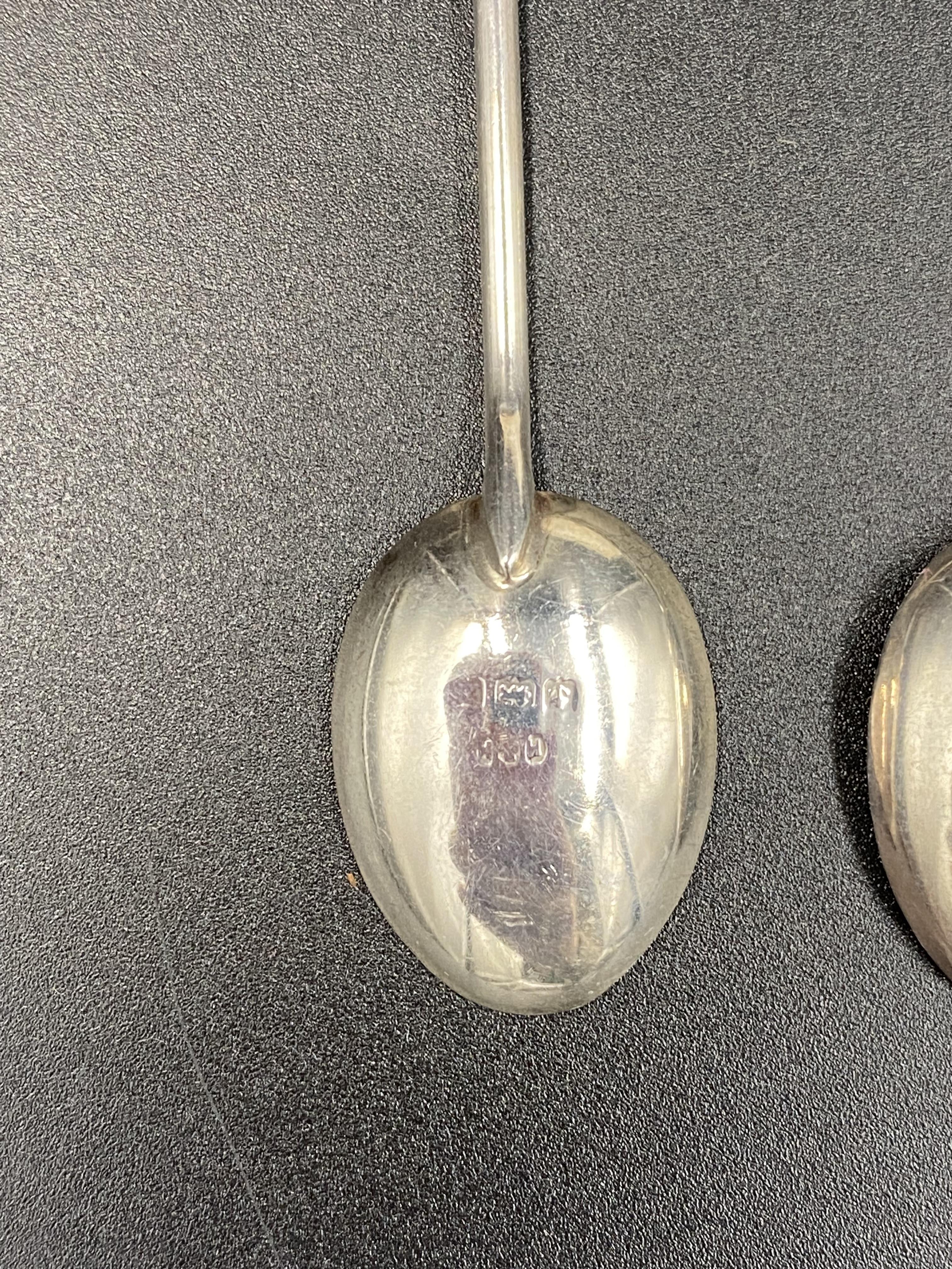 Twelve silver coffee bean spoons together with six coffee bean spoons - Image 7 of 7