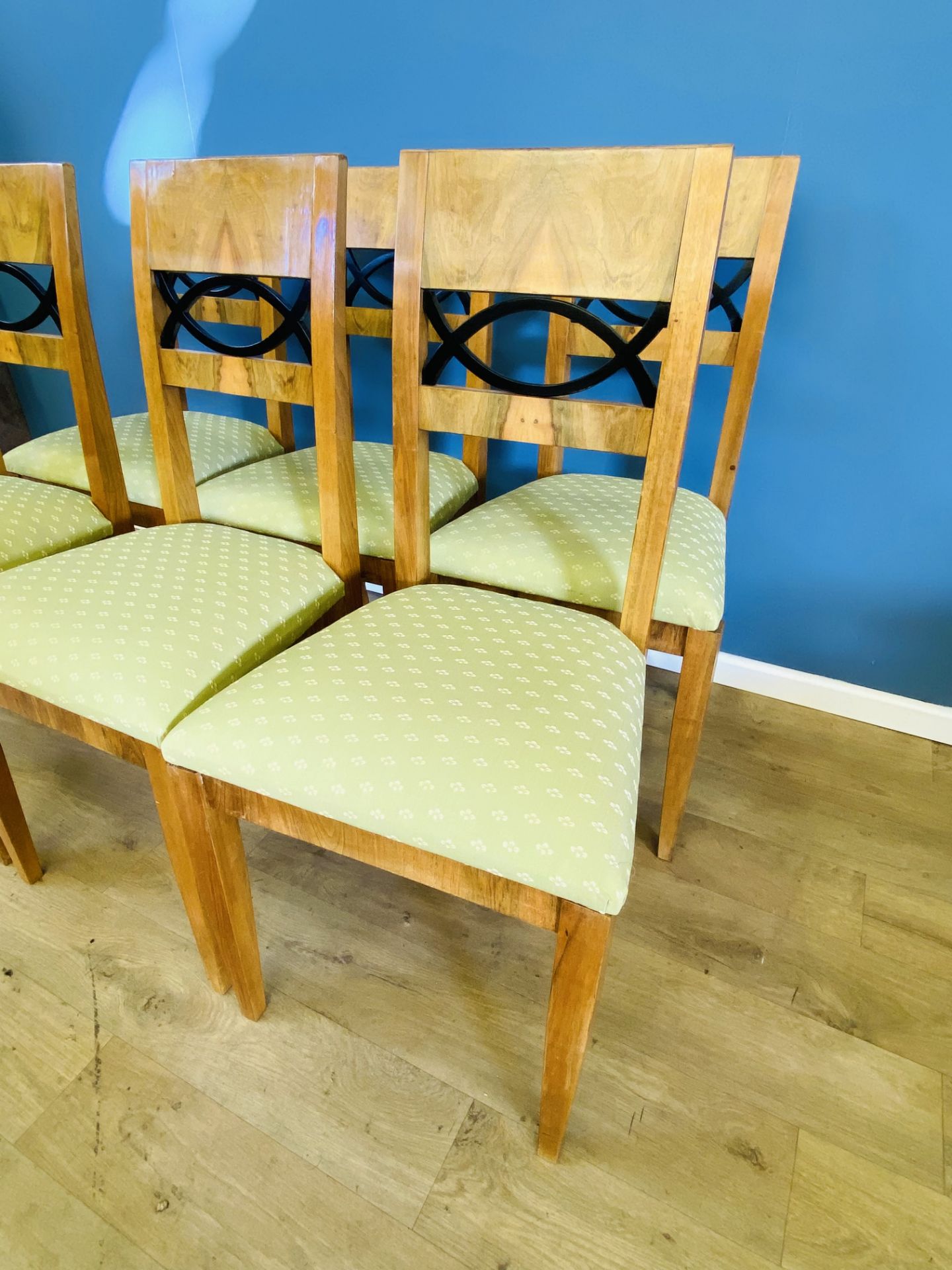 Six contemporary art deco style dining chairs - Bild 2 aus 4