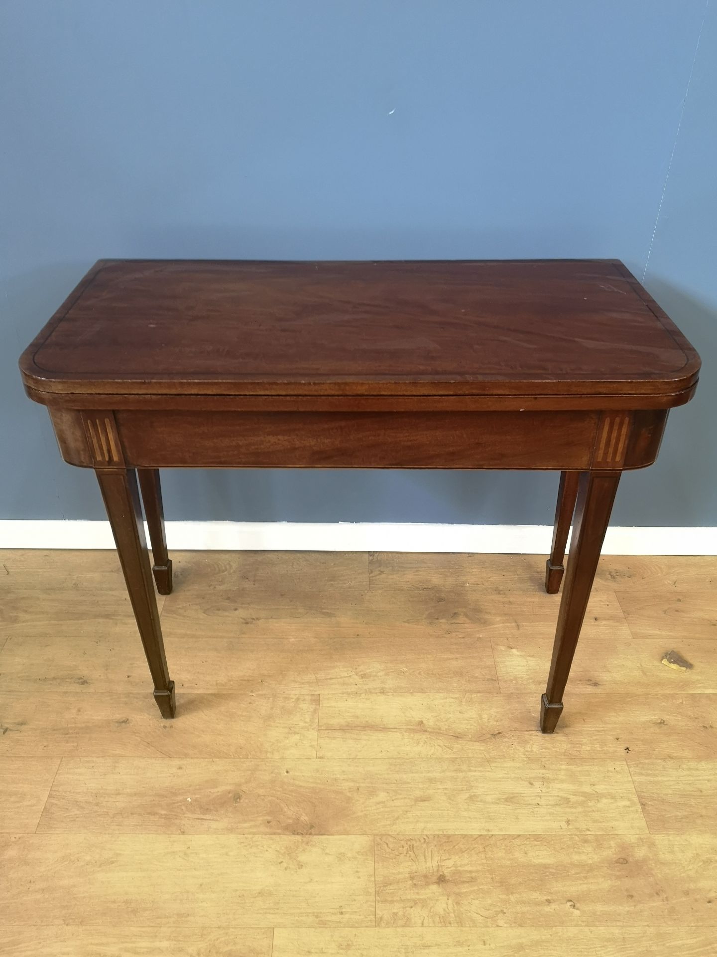 Mahogany fold top table