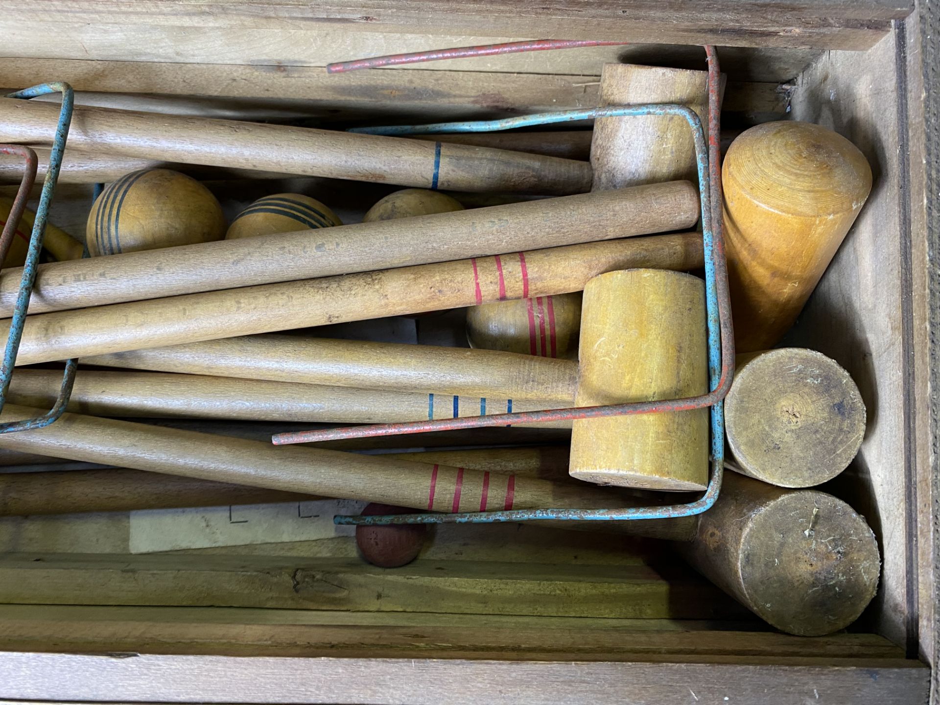 Child's wood croquet set - Image 3 of 5