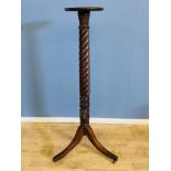 Victorian mahogany torchere