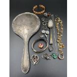 Quantity of silver and costume jewellery