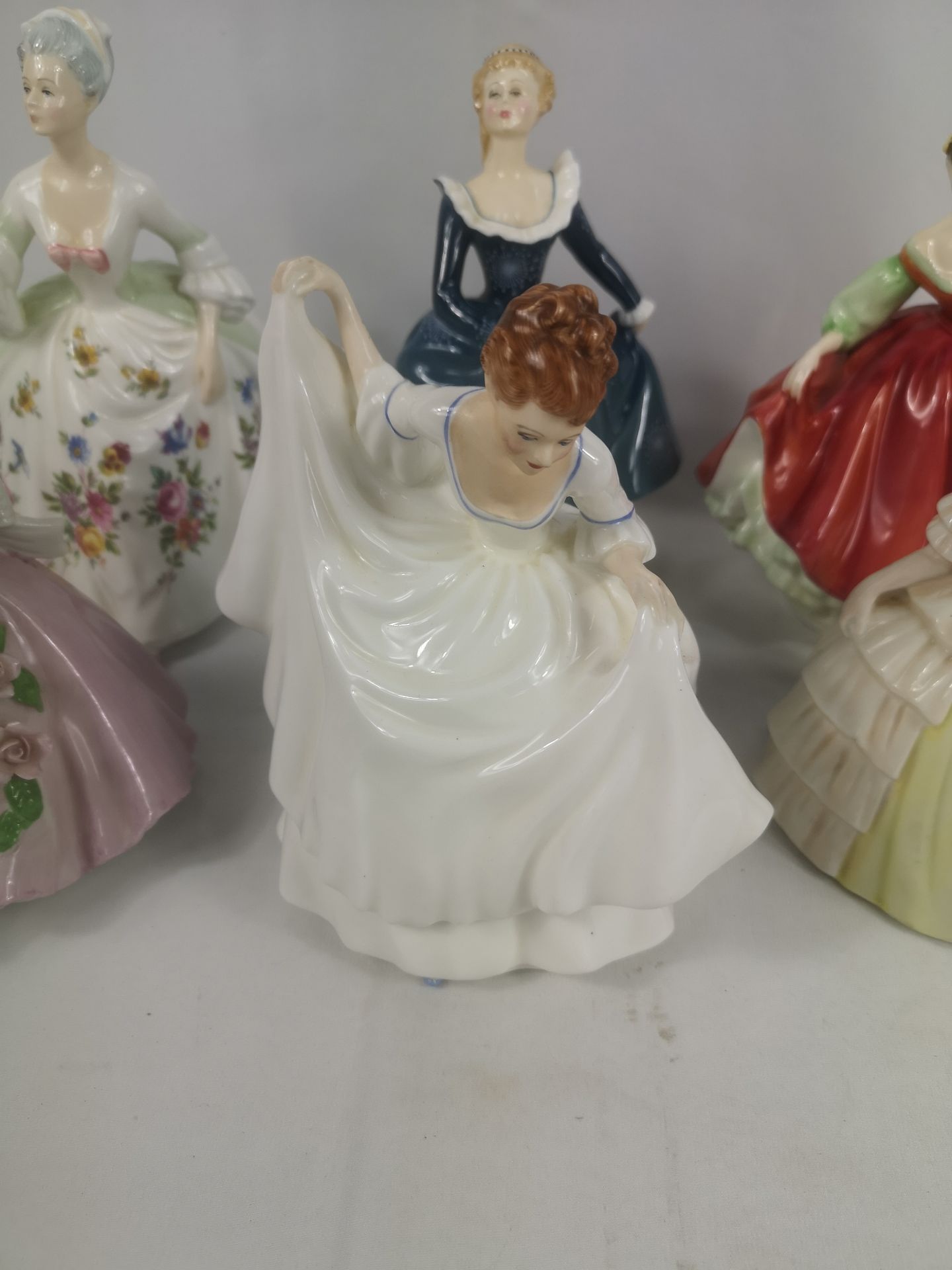Six porcelain figurines to include four Royal Doulton - Image 3 of 4