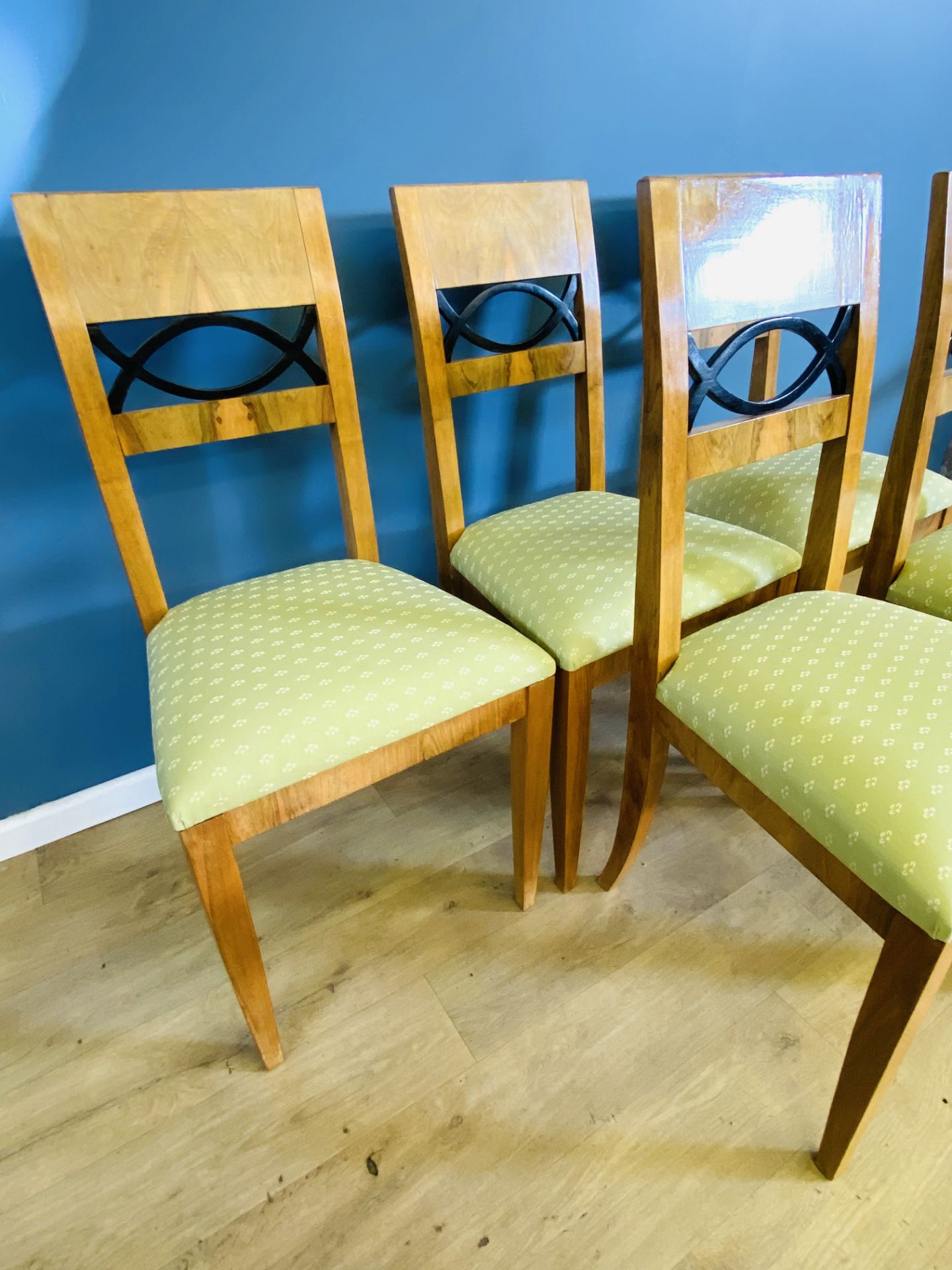 Six contemporary art deco style dining chairs - Bild 3 aus 4