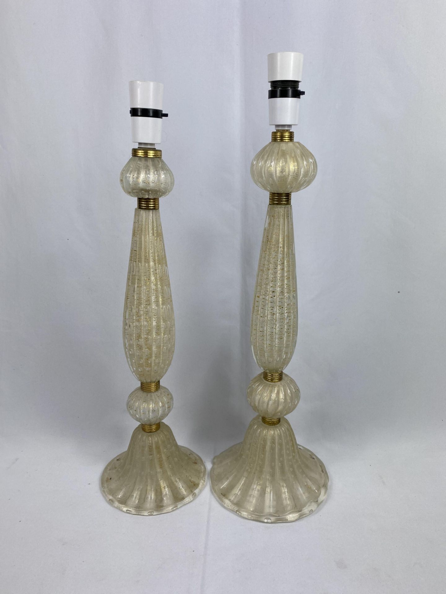 Pair of Barovier & Toso style Murano glass table lamps - Image 6 of 6