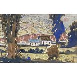 Sydney Carter (South African 1874-1945), framed and glazed watercolour of a house in Africa