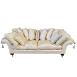 Contemporary scroll end sofa